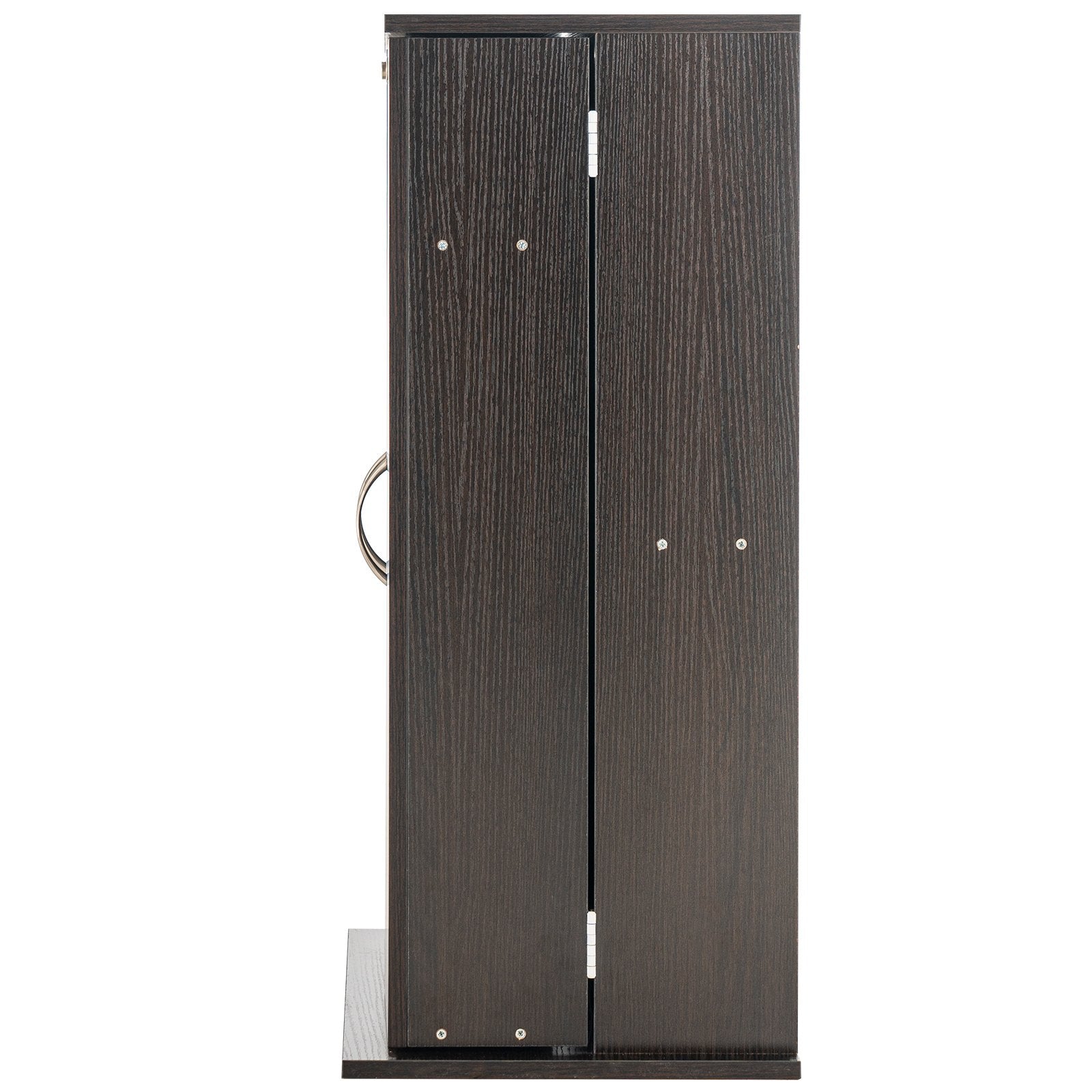 VEVOR Media Storage Cabinet, DVD Cabinet with Doors and Shelves, CD Storage Holds up to 576 CDs, Adjustable DVD Shelf, Protects & Organizes Music, Movie, Video Games or Collections-Espresso