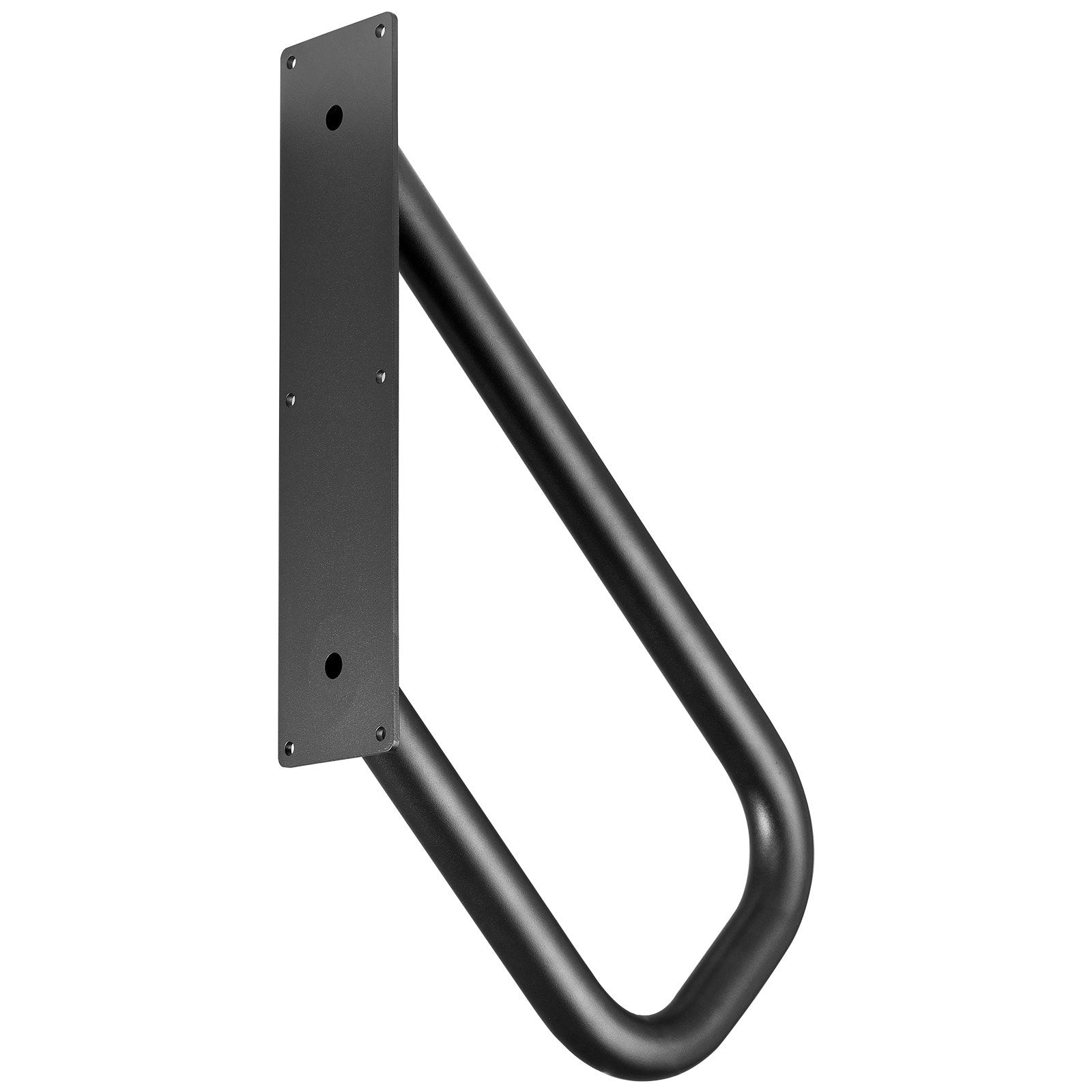 VEVOR Handrails for Outdoor Steps, 18.9" Length 1.3"Pipe Wall Mount Safety Railings for 1-2 Steps, Stair Handrail with Matte Black Finished,for Garden,Yard and Garage & Elderly,Pregnant Women, Disable