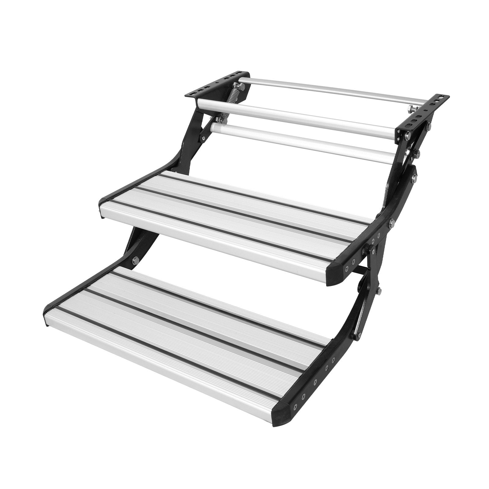 VEVOR RV Steps, 2-Step, Manual Retractable RV Stairs, Foldable, 440 LB
