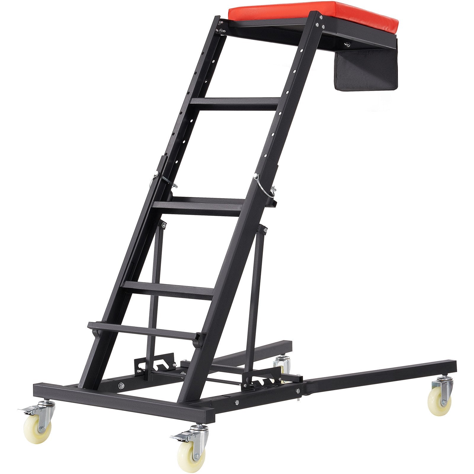 VEVOR Automotive Topside Creeper, Engine Creeper 42.5"-64.8", 181.44KGS Capacity High Top Creeper, 4 Swivel Caster Wheels, Padded Deck, Creeper for Home Garage, Workshop Repair Maintenance