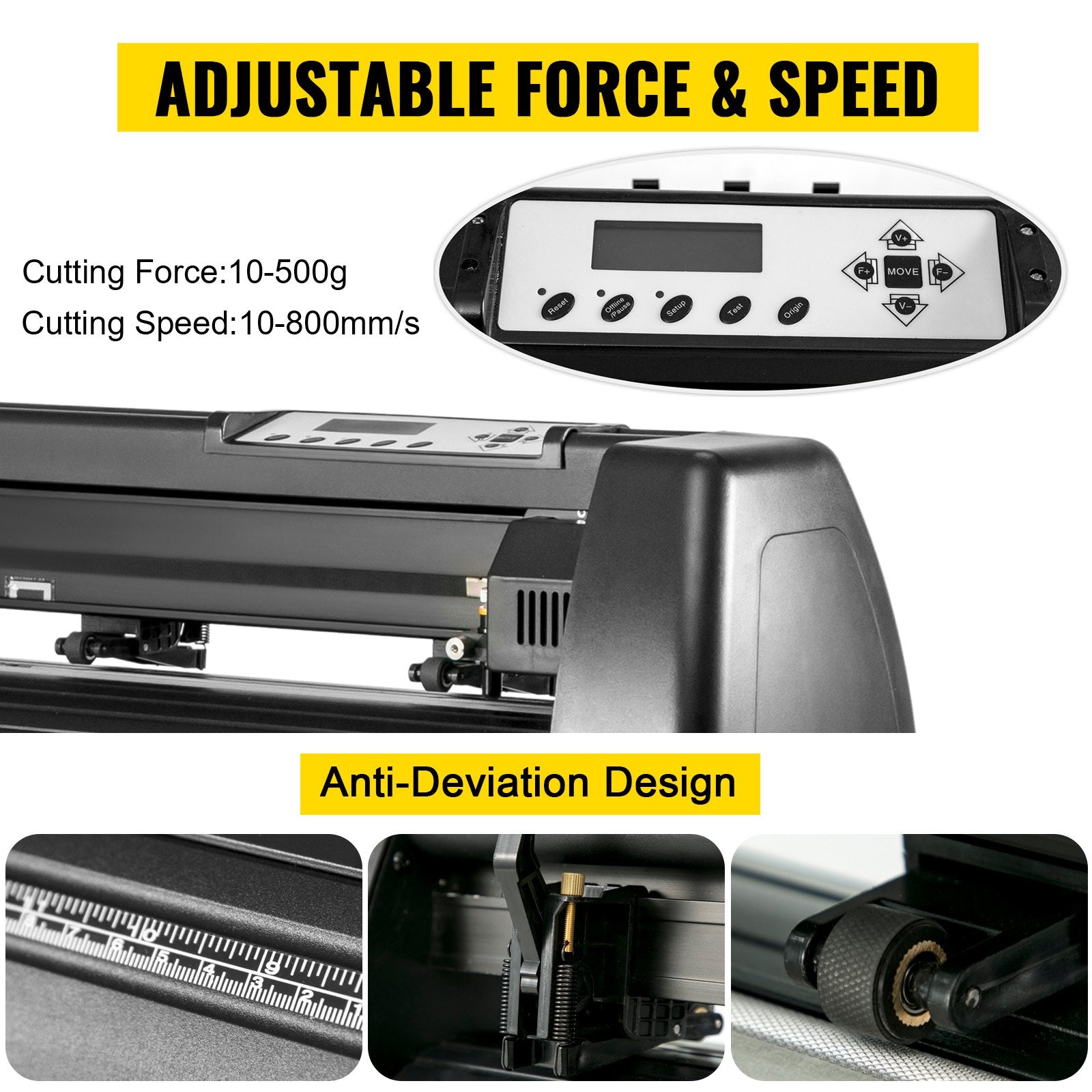 VEVOR 5 In1 12" X 15" 30 X 38cm Heat Transfer Press + 28 Inch Vinyl Cutter Machine Kit Software