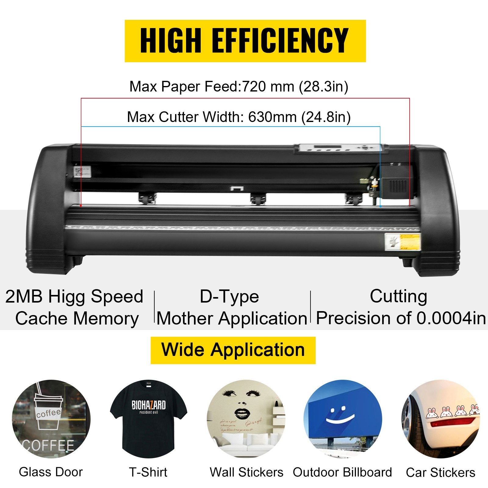 VEVOR 5 In1 12" X 15" 30 X 38cm Heat Transfer Press + 28 Inch Vinyl Cutter Machine Kit Software