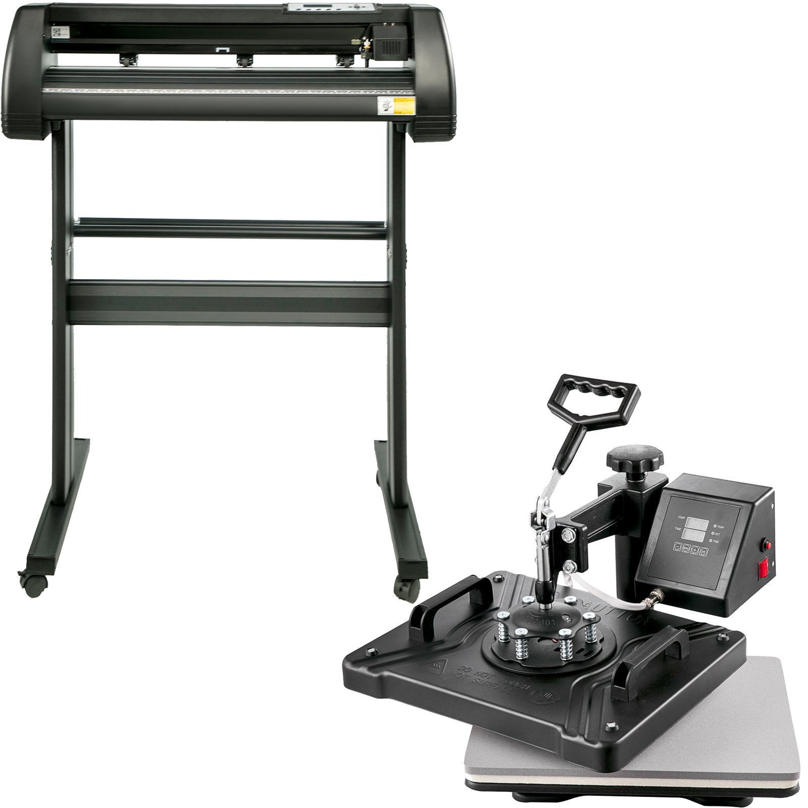 VEVOR 5 In1 12" X 15" 30 X 38cm Heat Transfer Press + 28 Inch Vinyl Cutter Machine Kit Software