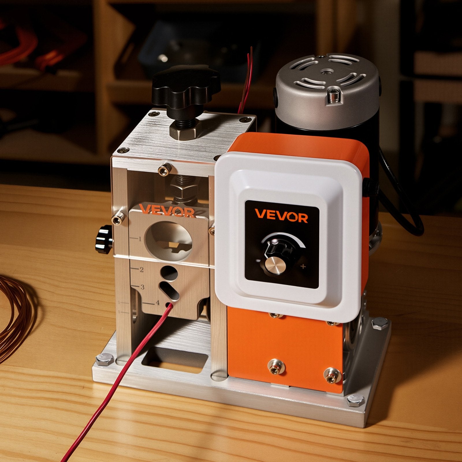 VEVOR Electric Wire Stripping Machine, 1.5-40 mm, 400W Automatic Motorized Cable Stripper, 9.84 IPS 15 m/min Wire Peeler with Alloy Blades, V-Shaped Rollers, Cooling Fan, for Scrap Copper Recycling