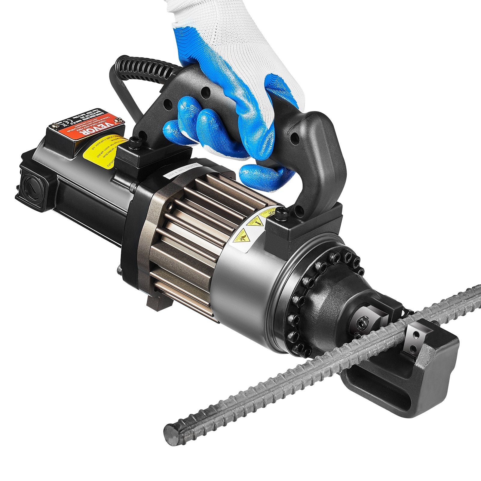 VEVOR Electric Hydraulic Rebar Cutter, 1000W Portable Rebar Cutter, Cutting up to 5/8 Inch 4-16mm #5 Rebar within 2 Seconds, High Power Steel Rebar Cutter with Oil Can Rich Accessories,Black RC-16