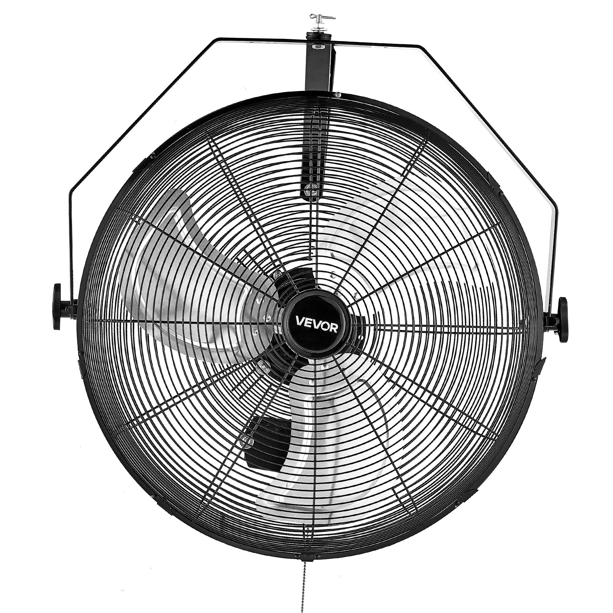 VEVOR 615mm Industrial Wall Mount Fan 3 Speed 4650 CFM for Garage Greenhouse