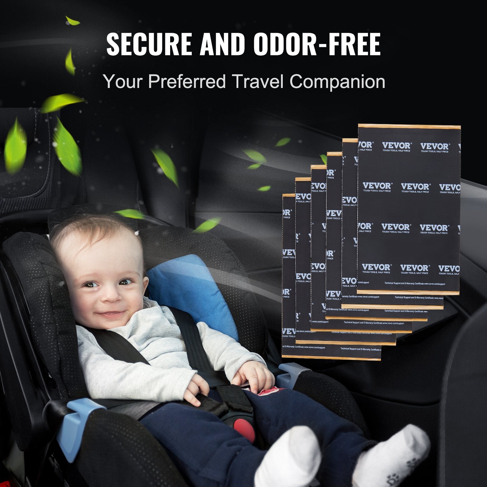 VEVOR Car Sound Deadening Mat, 200 mil 2.3sq.m Car Sound Dampening Material, Butyl Automotive Sound Deadener, Noise Insulation and Vibration Dampening Material for Car