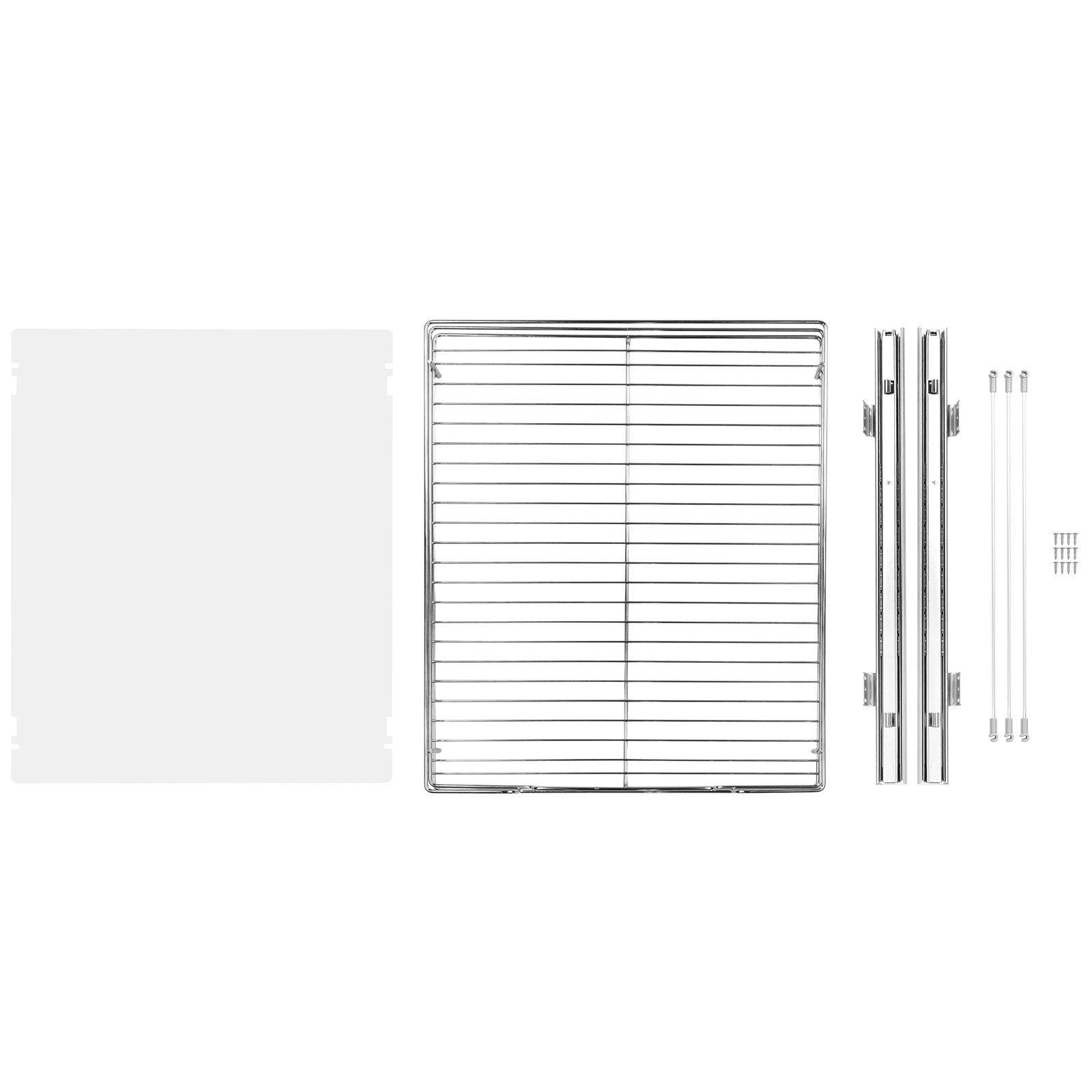 VEVOR 18.5"Wx21"Dx3.5"H Pull Out Cabinet Organizer, Heavy Duty Slide Out Pantry Shelves, Steel Roll Out Drawers, Sliding Drawer Storage for Home Under Sink, 20"Wx22"Dx7"H Install Size for Cabinet