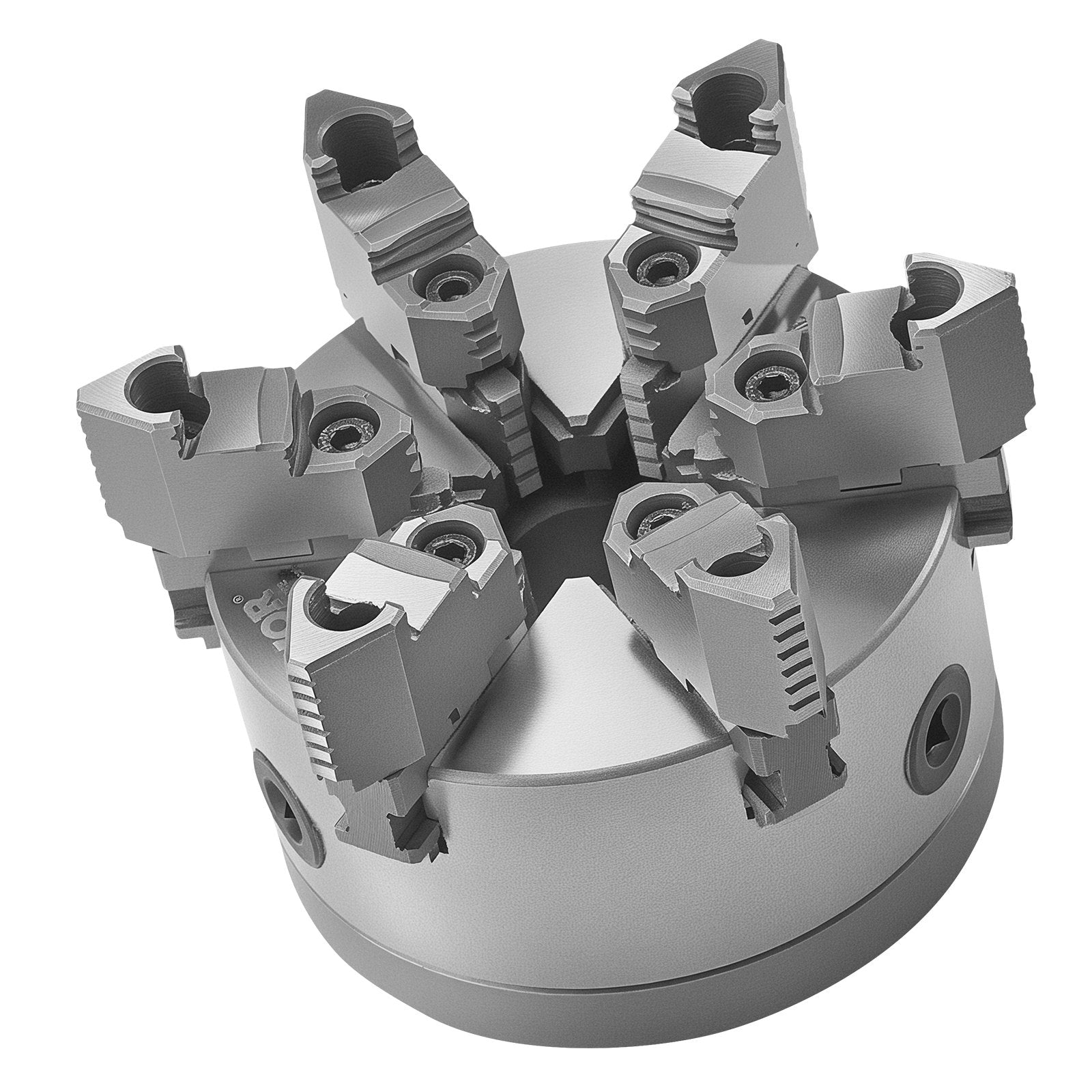 VEVOR 6-Jaw Lathe Chuck, 6 Inch 160 mm , Self-Centering Chuck with D1-4 Cam Lock Backing Plate, 0.12-5.71 in 3-145 mm Clamping Range with T-wrench Screws, HT300 Material, for Wood Metal Lathe