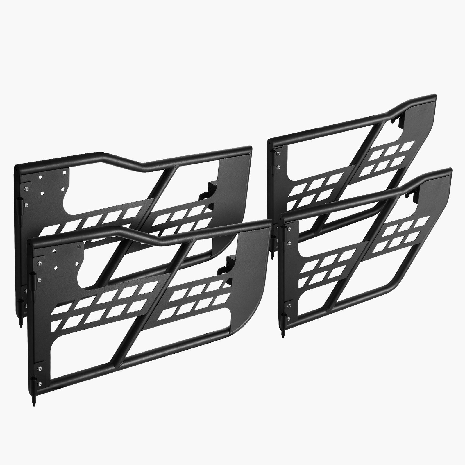 VEVOR Jeep Tube Doors, 4-Door, Hunting Style Jeep Tubular Door with Heavy-Duty Hinges & OE Latch, Jeep Doors with Rubber Pads, Fit for 2018-2024 Jeep Wrangler JL & 2020-2024 Jeep Gladiator JT