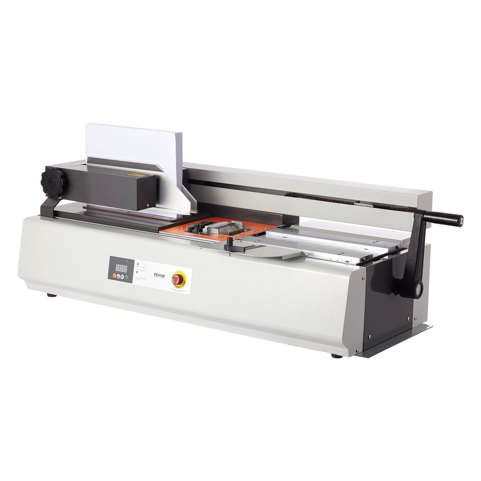 VEVOR Thermal Binding Machine, 400 Sheets Capacity Hot Glue Binding Machine, Thermal Book Binder 40mm Binding Thickness A3 Short Edge /A4/A5 Document