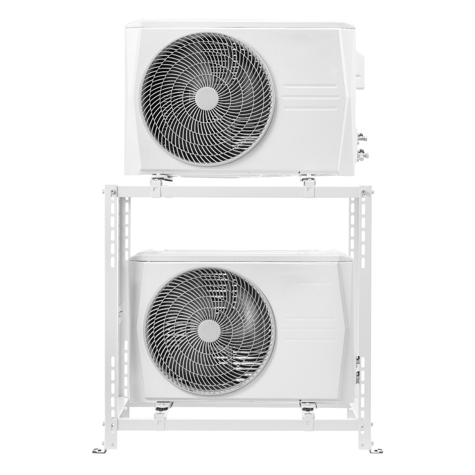 VEVOR Mini Split Ground Stand, Anti-Vibration Mini Split Stand for 9000-18000 BTU Ductless Air Conditioner Heat Pump, Heavy Duty AC Base Bracket Floor Mount w/ 250kg Max. Load,Dual Levels