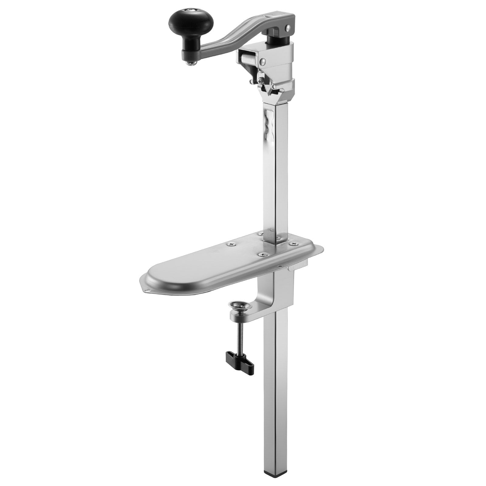 VEVOR Commercial Can Opener, Heavy-Duty Manual Tabletop Cans Opener for Cans Up to 300 mm Height, Height-Adjustable Can Openers Fixed with Screws & Table Clamp, for Restaurant, Hotel, and Food Store