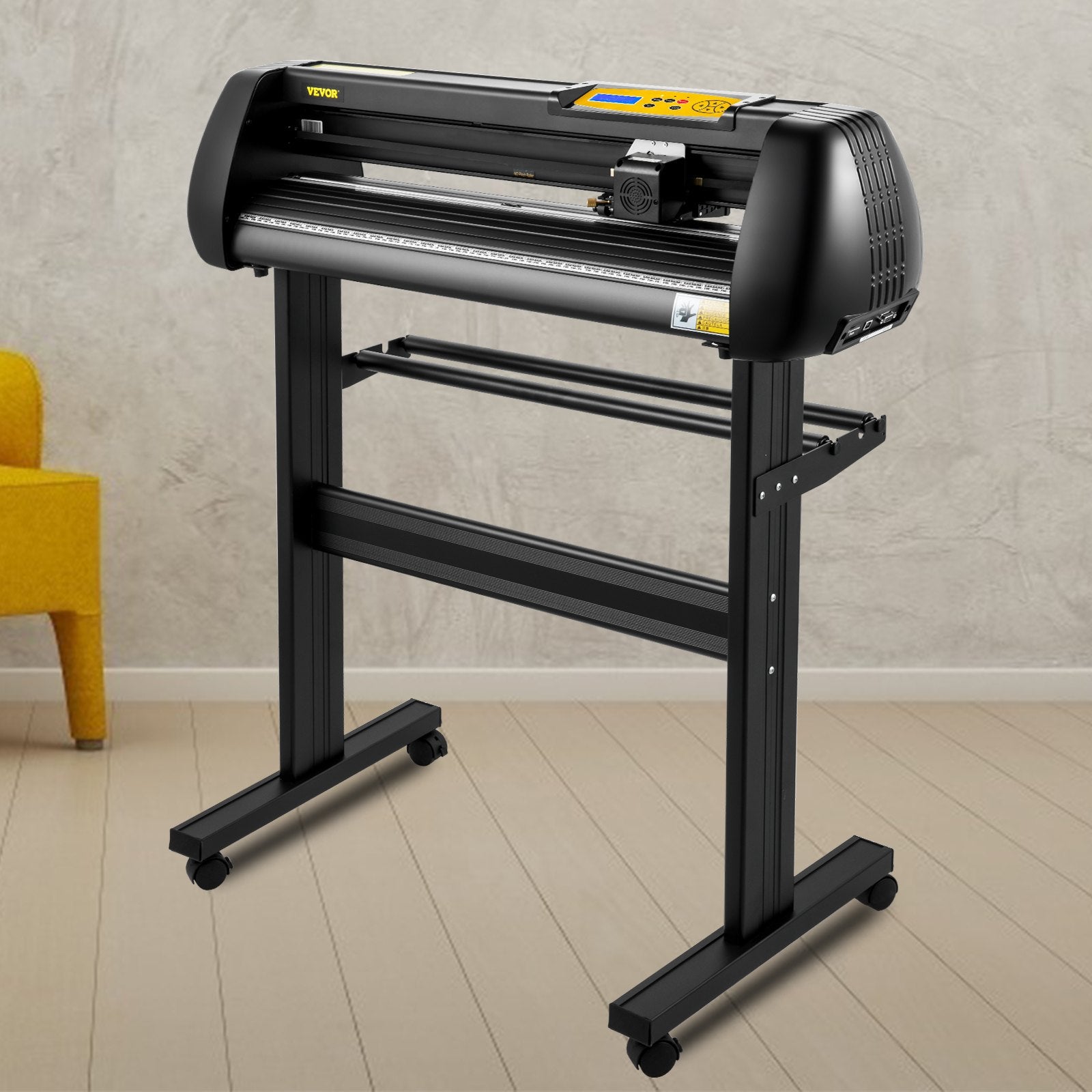 VEVOR Vinyl Cutter, 28inch Paper Feed Cutting Plotter Bundle, Adjustable Force & Speed Vinyl Printer with Powerful Stepper Motors, Signmaster Software Bundle Kit Compatible with Windows System