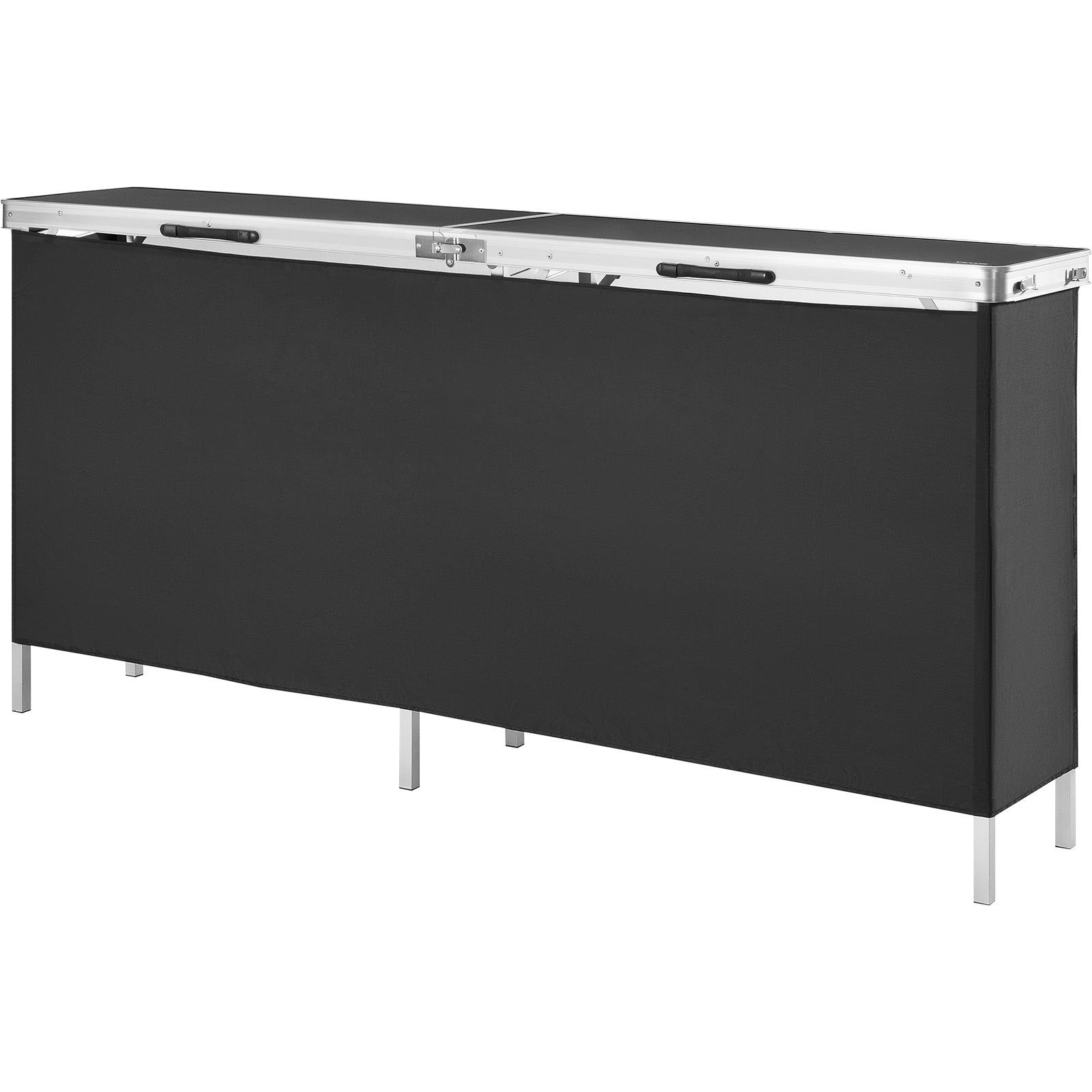 VEVOR Extra Long Folding Portable Bar Table - Tradeshow Podium Table for Indoor