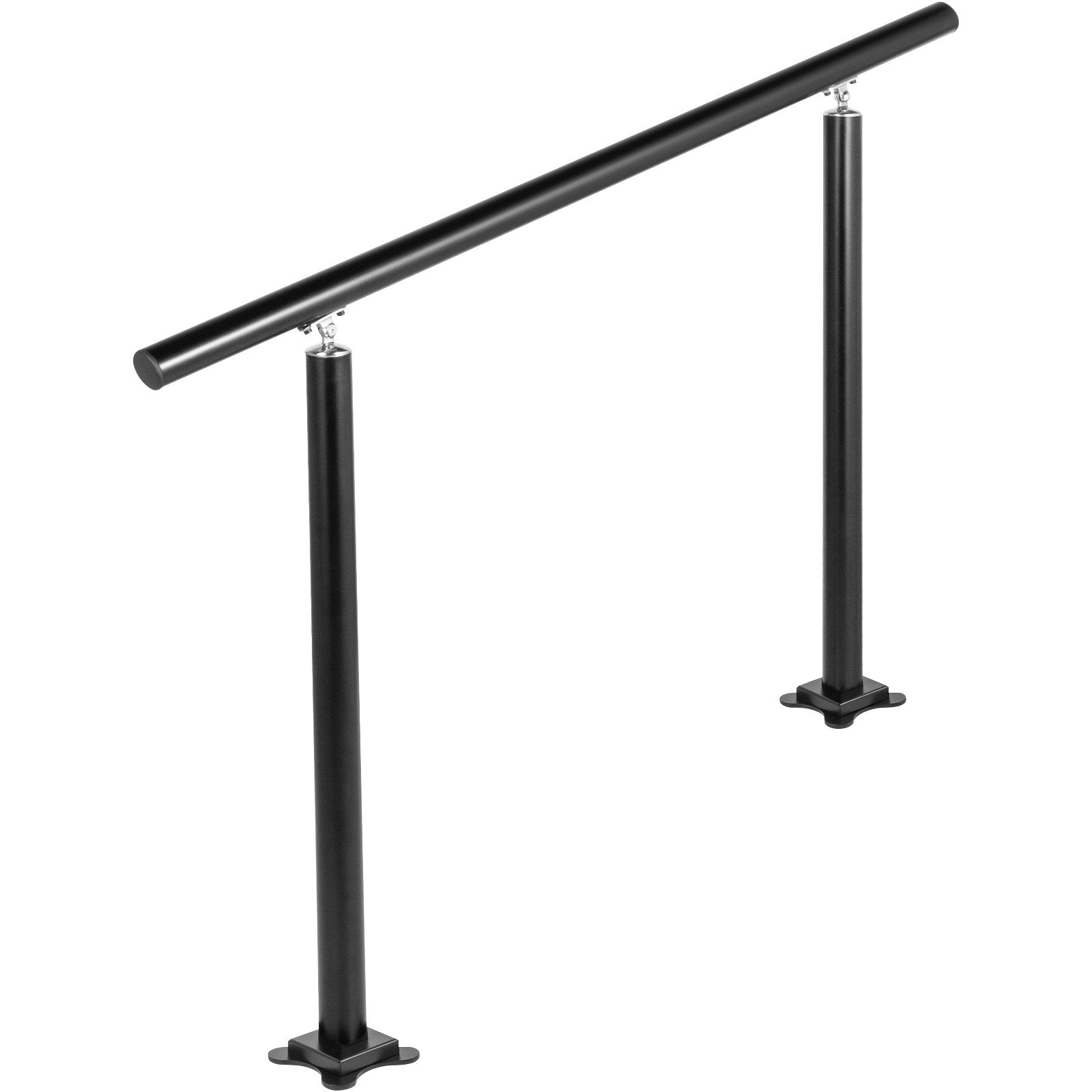 VEVOR Handrail Outdoor Stairs, 3ft, 34 Inch Outdoor Handrail, Outdoor Stair Railing Adjustable from 0 to 60 Degrees Handrail for Stairs Outdoor Black Aluminum Stair Railing for Garden, Office Area