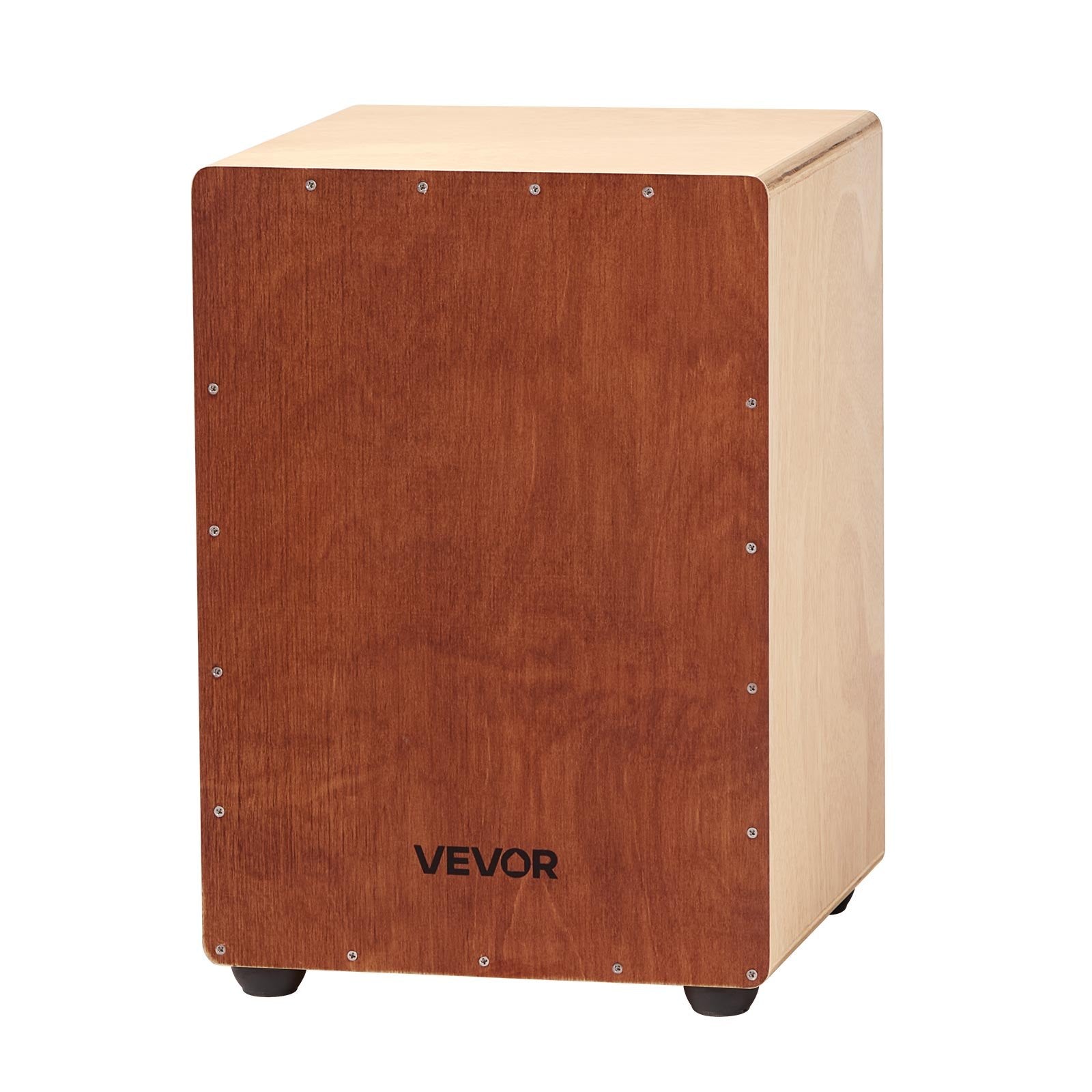 VEVOR Cajon Box Drum, with Internal Snare Wires, Lightweight Wooden Percussion Box, Portable Birch Wood Drum Musical Instrument with Silicone Feet, for Beginners and Professionals, 305 x 305 x 430 mm