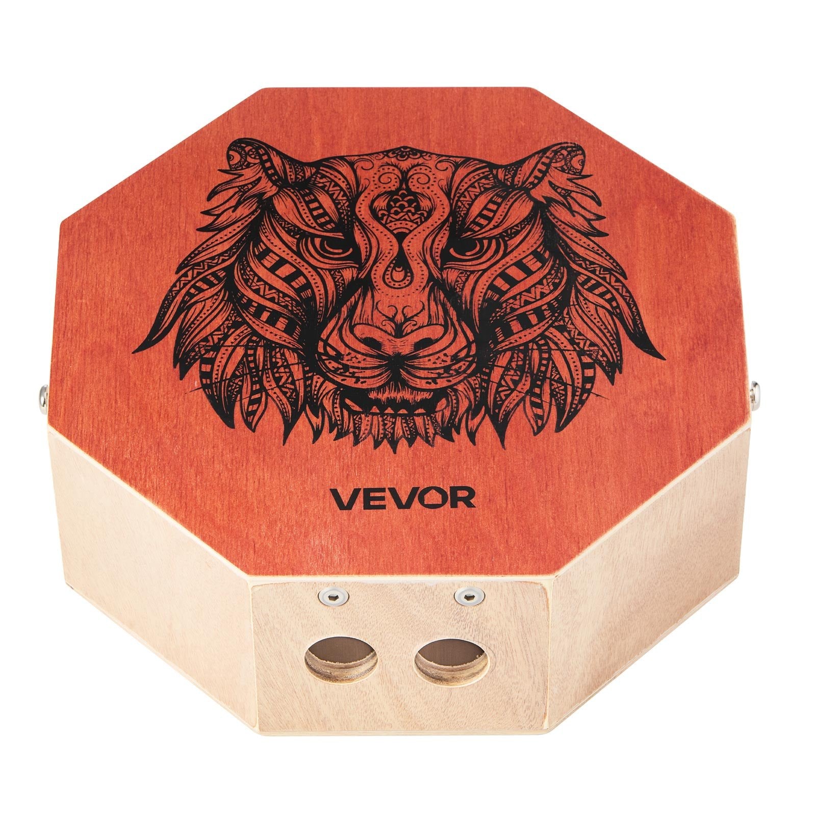 VEVOR Unique Cajon Box Drum, with Internal Guitar Strings, Portable Wooden Percussion Box, Birch Wood Drum Musical Instrument with Adjustable Strap, for Beginners & Professionals, 295 x 295 x 100 mm