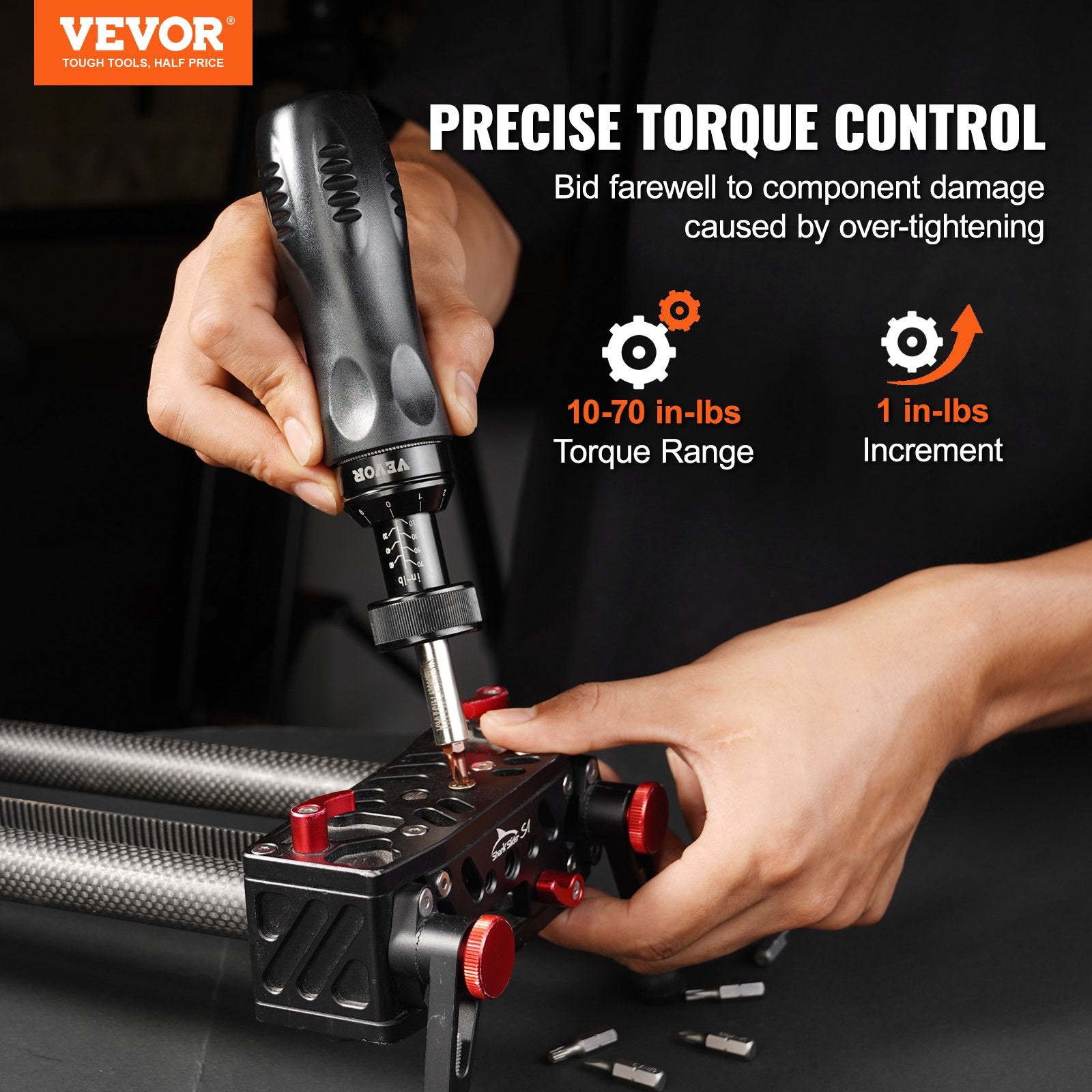 VEVOR Adjustable Torque Screwdriver 1/4