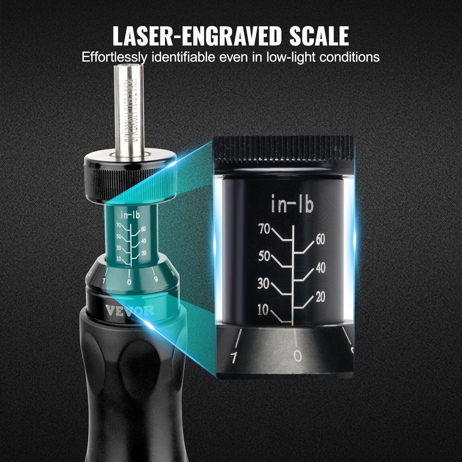 VEVOR Adjustable Torque Screwdriver 1/4