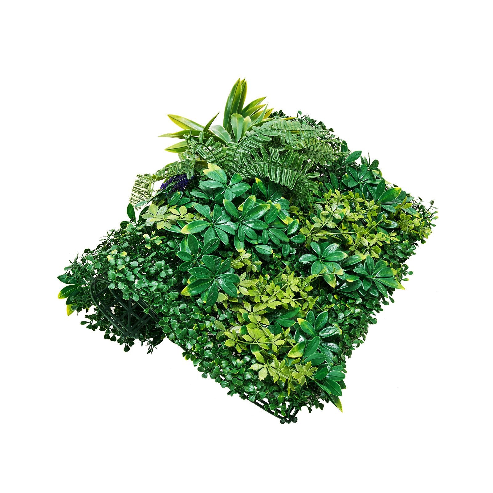 VEVOR Artificial Grass Wall Panels, 12 PCS 20 x 20 inch, 3D Combination Greenery Boxwood Panel for Indoor Outdoor Green Decor & Ivy Fence Covering, Privacy Backdrop Wall Hedge Screen for Garden