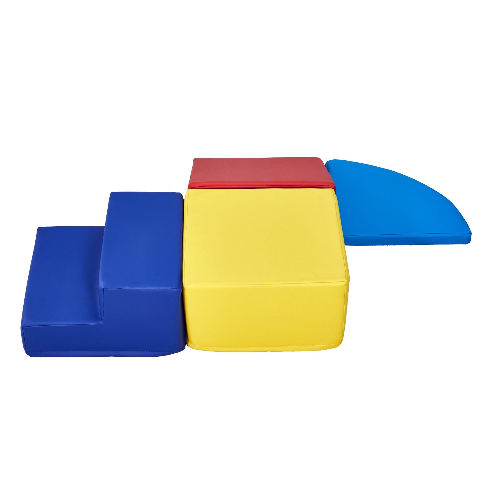 VEVOR Climbing Toys, 4-Piece Set, Foam Climbing Toys for Toddlers 6 Months to 3 Years Old, PU Leather Climbing Blocks, Indoor Climb and Crawl Activity Playset for Crawling & Sliding, Easy to Clean