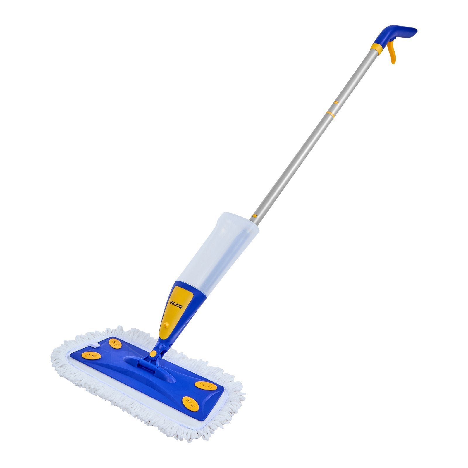 VEVOR Spray Mop, with 3 Washable Pads for Dry and Wet Floor Cleaning & an 800ml Refillable Water Tank, Microfiber Dust Wet Mop & Twisted Cotton Dry Mop, Commercial Home Use for Tiles/Vinyl/Wood Floor