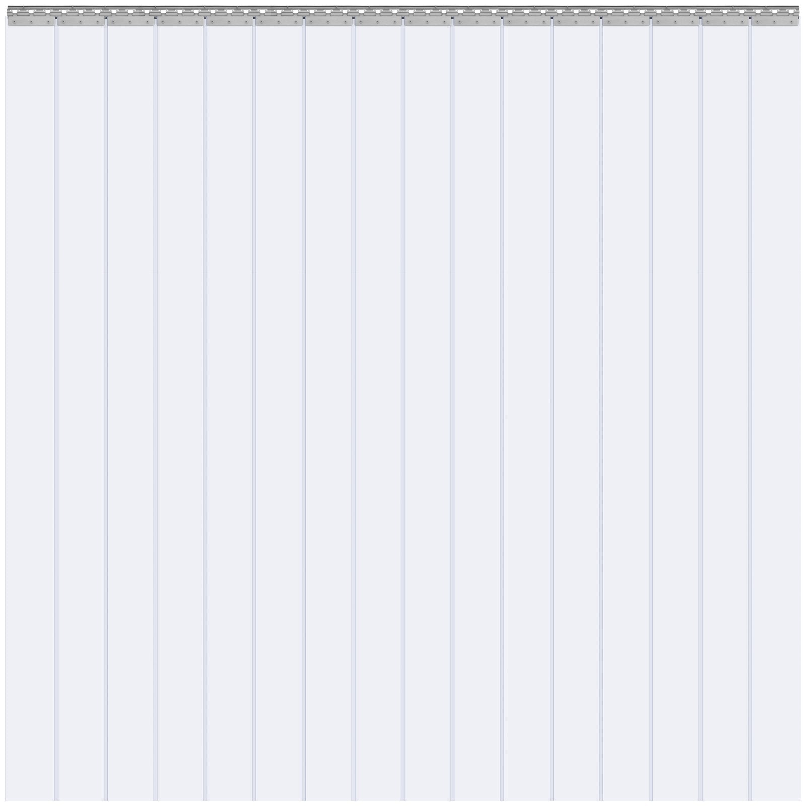 VEVOR Strip Curtain PVC Door Curtain 244 x 244 cm Cooler Freezer Clear Plastic