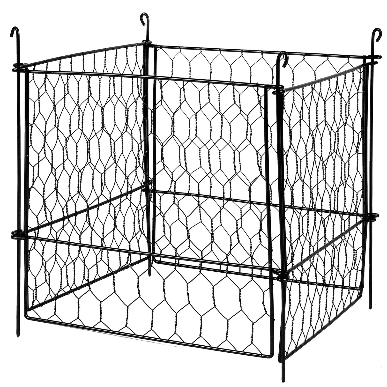 VEVOR 4 Pack Plant Protector from Animals, 13.4'' x 13.4'' Chicken Wire Plant Protector, Plant Cages for Outdoor Plants, Flowers & Vegetables, Keeps Bunny Chicken Squirrels Out, 16pcs Metal Mesh