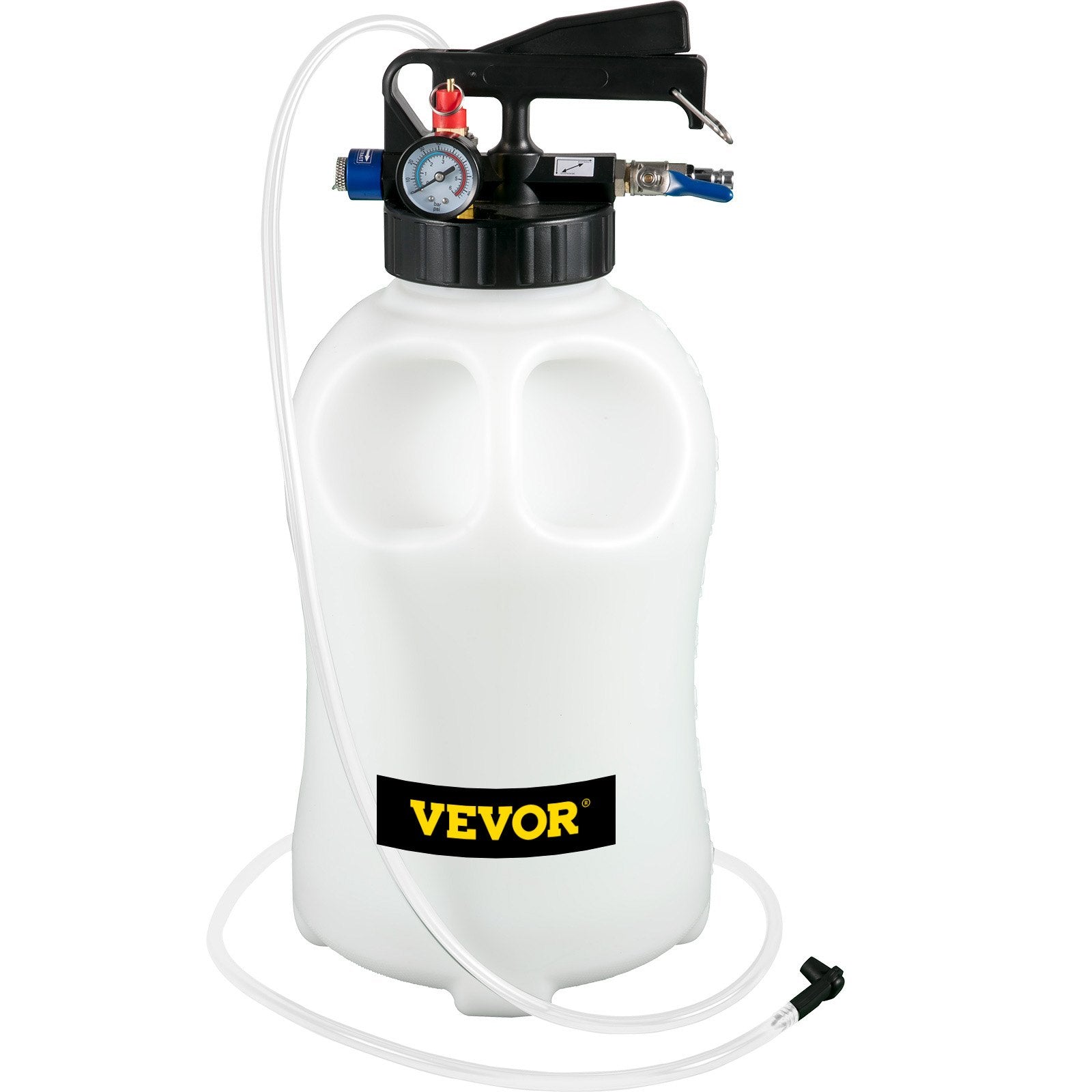 VEVOR Transmission Fluid Pump 2 Way ATF Refill System Dispenser, Oil and Liquid Extractor 10 Liter Large Capacity, Automatic Transmission Fluid Pump Tool Set with 14 Pieces ATF Filler Adapters