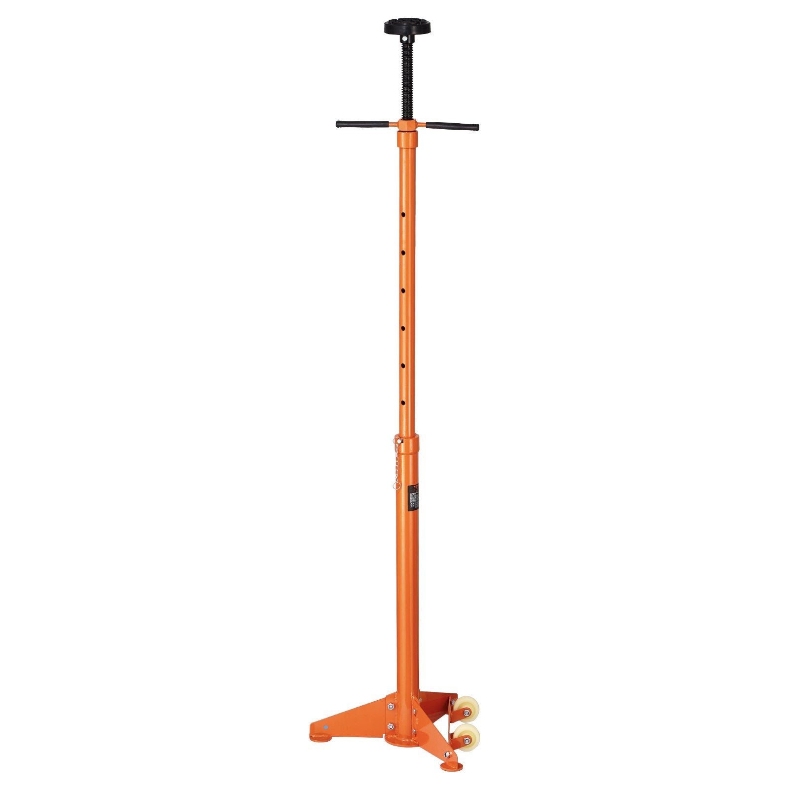VEVOR Underhoist Support Stand, 3/4 Ton Capacity Under Hoist Jack Stand, Lifting from 38.4 to 75.4 in, Bearing Mounted Spin Handle, Self-Locking Threaded Screw, Two Wheels, Support Vehicle Components
