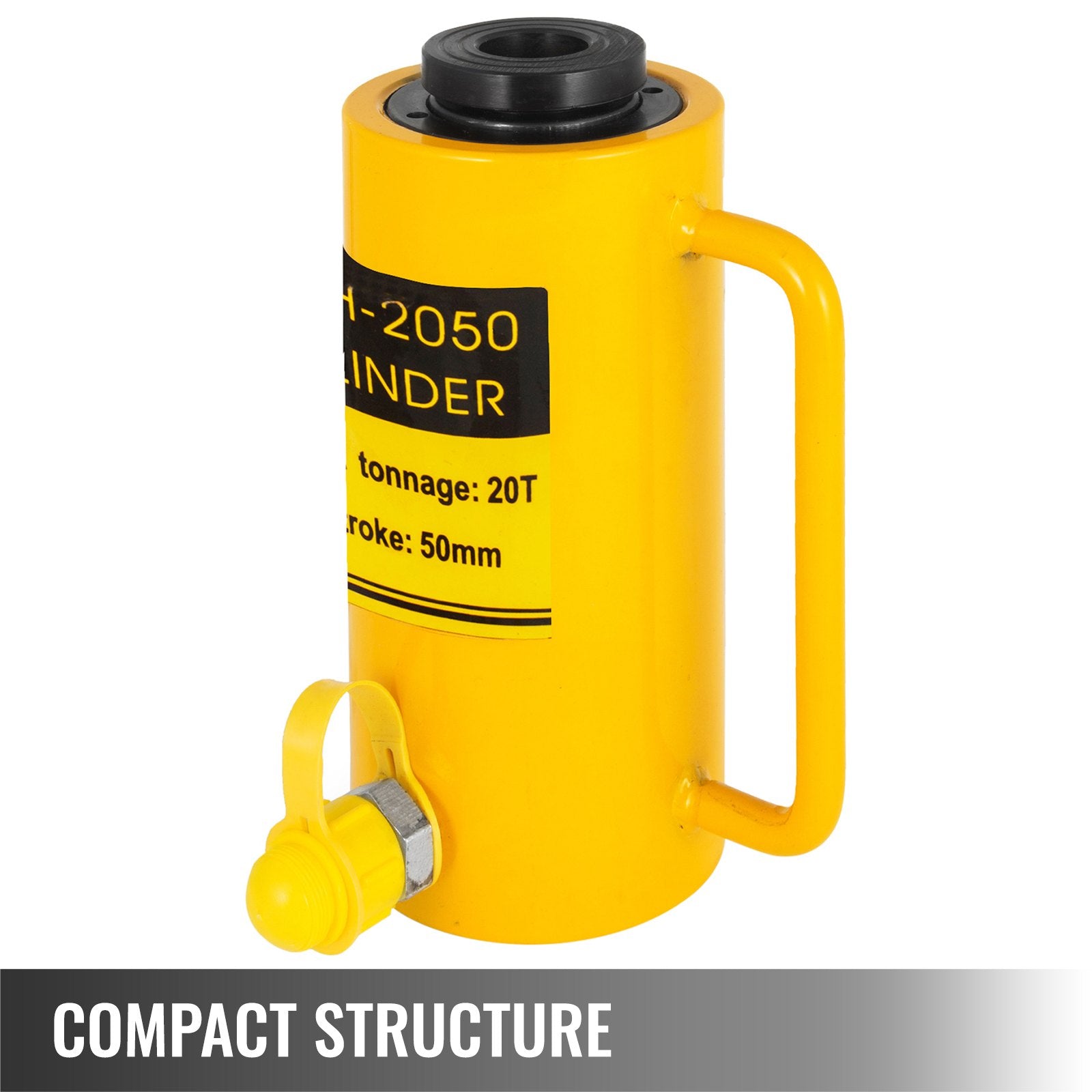 VEVOR 20T 2Inch Hydraulic Cylinder Jack Hollow Single Acting Hydraulic Ram Cylinder 50mm Hydraulic Lifting Cylinders 20T 2Inch Hollow