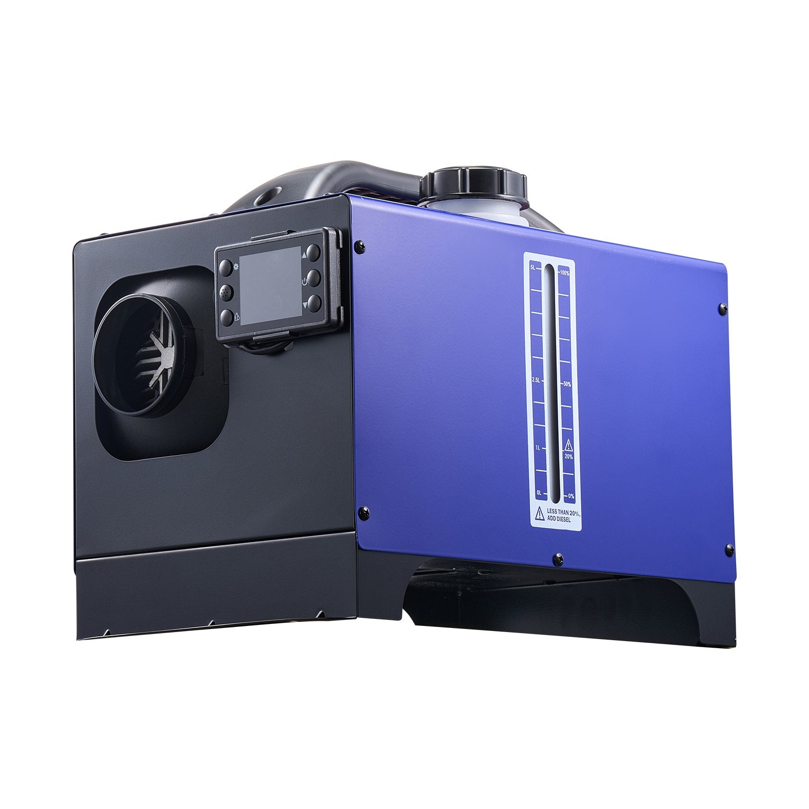 VEVOR Diesel Heater, 8KW, DC 12V/24V, All in One Portable Diesel Air Heater with Remote Control and LCD Display, Fast Heating Low Noise, 5 L Fuel Tank for Vehicles, RVs, Vans, Tractors and Trucks