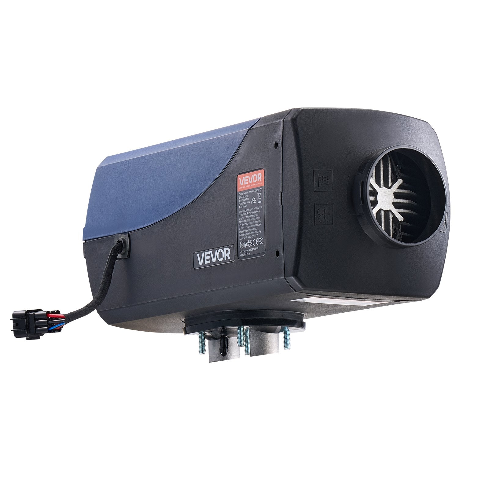 VEVOR Diesel Heater, 8KW, DC 12V/24V, Portable Diesel Air Heater with Remote Control and LCD Screen, Fast Heating Low Noise, 10 L Large Fuel Tank for Vehicles, Vans, RVs, Campers, and Trucks