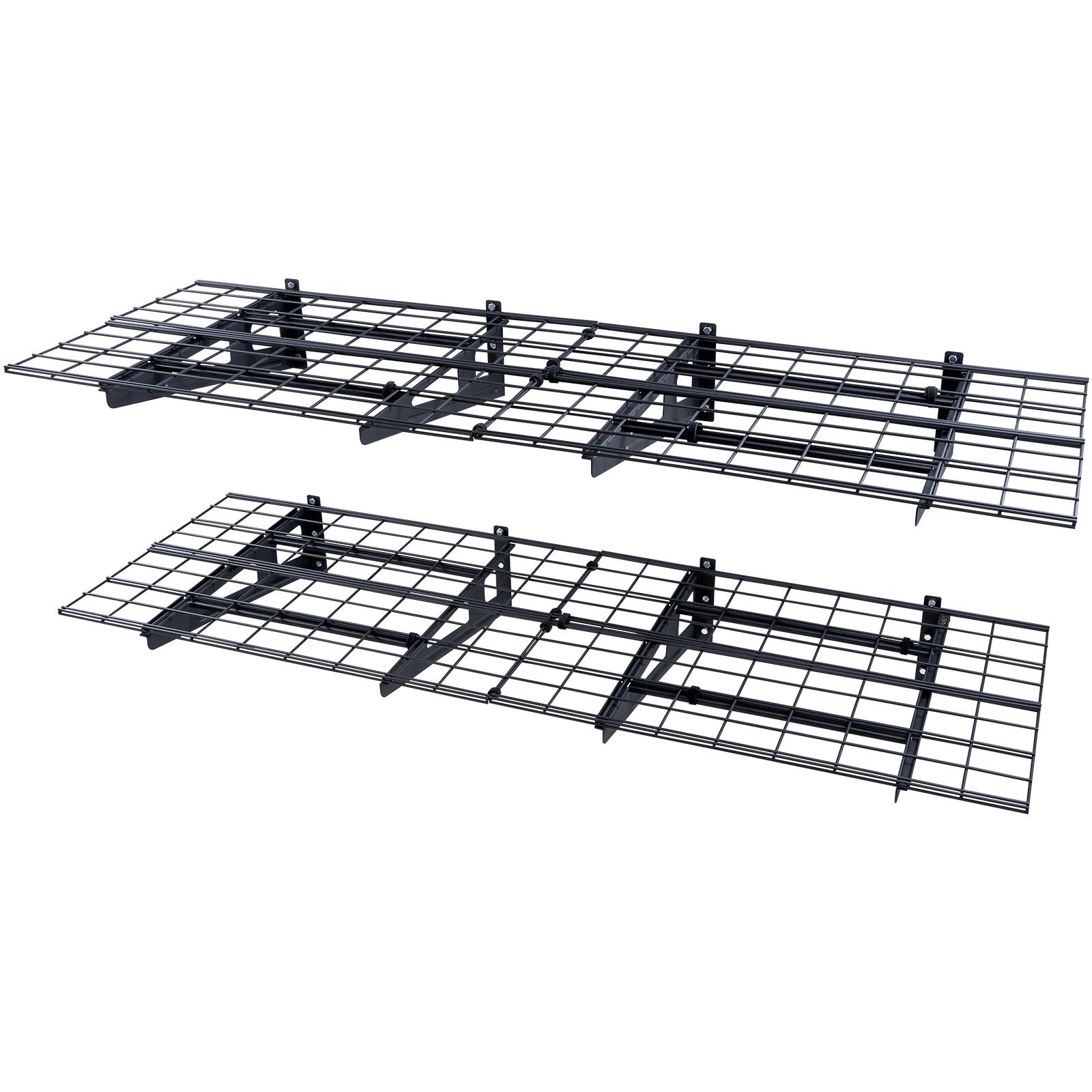 VEVOR Garage Storage Shelving, 2 Pack, 183 x 61 cm Heavy Duty Garage Shelves Wall Mounted, 454 kg Load Capacity Total Garage Storage Rack Floating Shelves, Suitable for Shop, Shed, Garage Storage
