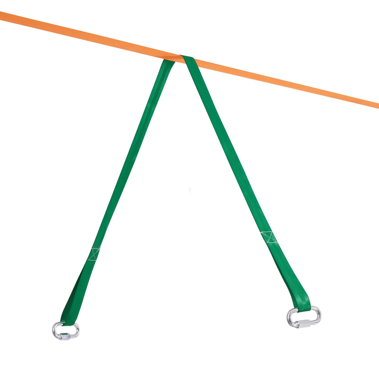 VEVOR Slackline Kit with Training Line, 18.3m Backyard Slack Line Equipment, Easy Setup Tight Rope for Kids Adults, Complete Slackline Set with Tree Protectors, Arm Trainer, Carry Bag, and Instruction