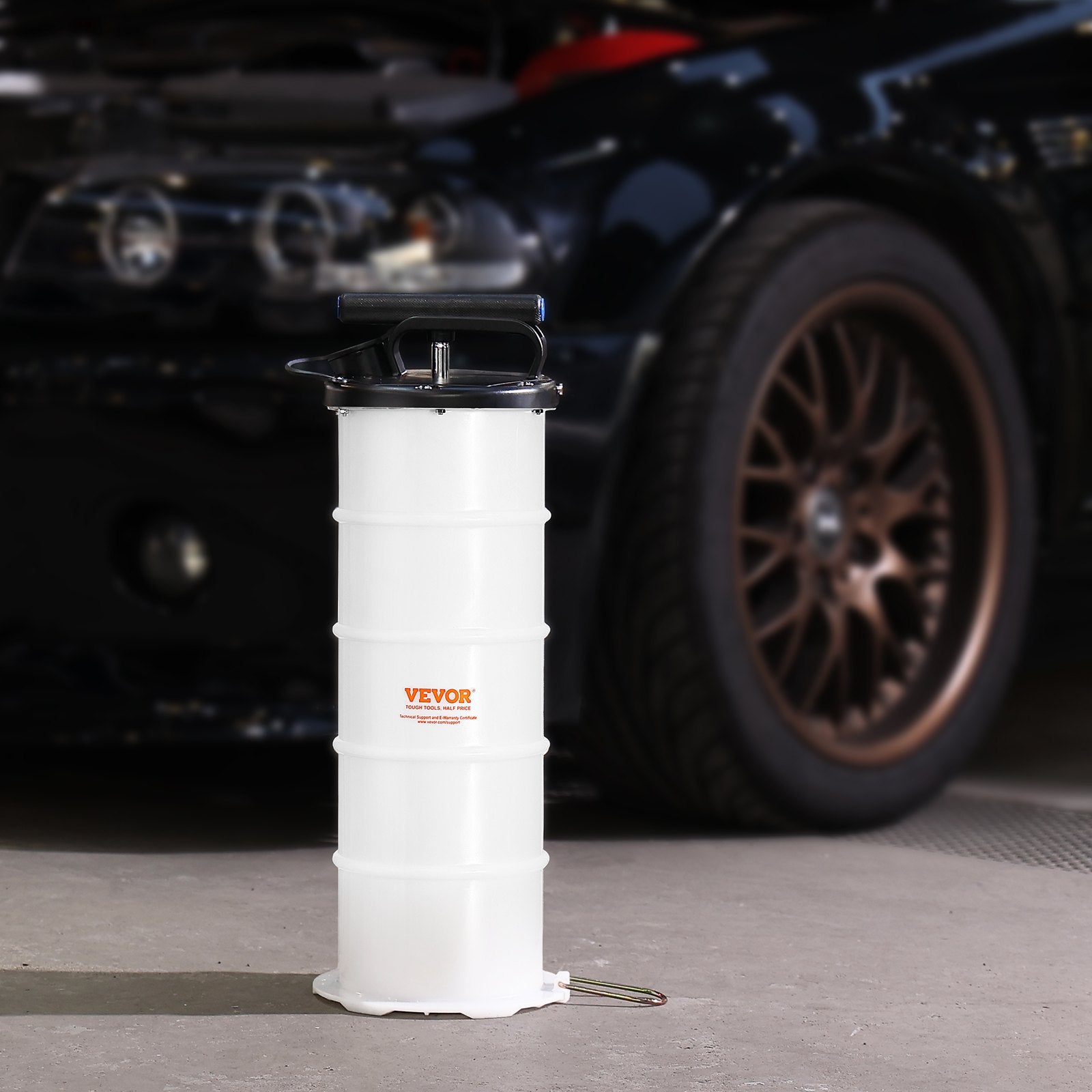 VEVOR Fluid Extractor, 6.5 Liters Capacity, Manual Hand-Operated Oil Changer Vacuum Fluid Extractor with Dipstick and Suction Hose, Oil Extractor Change Pump for Automotive Fluids Vacuum Evacuation