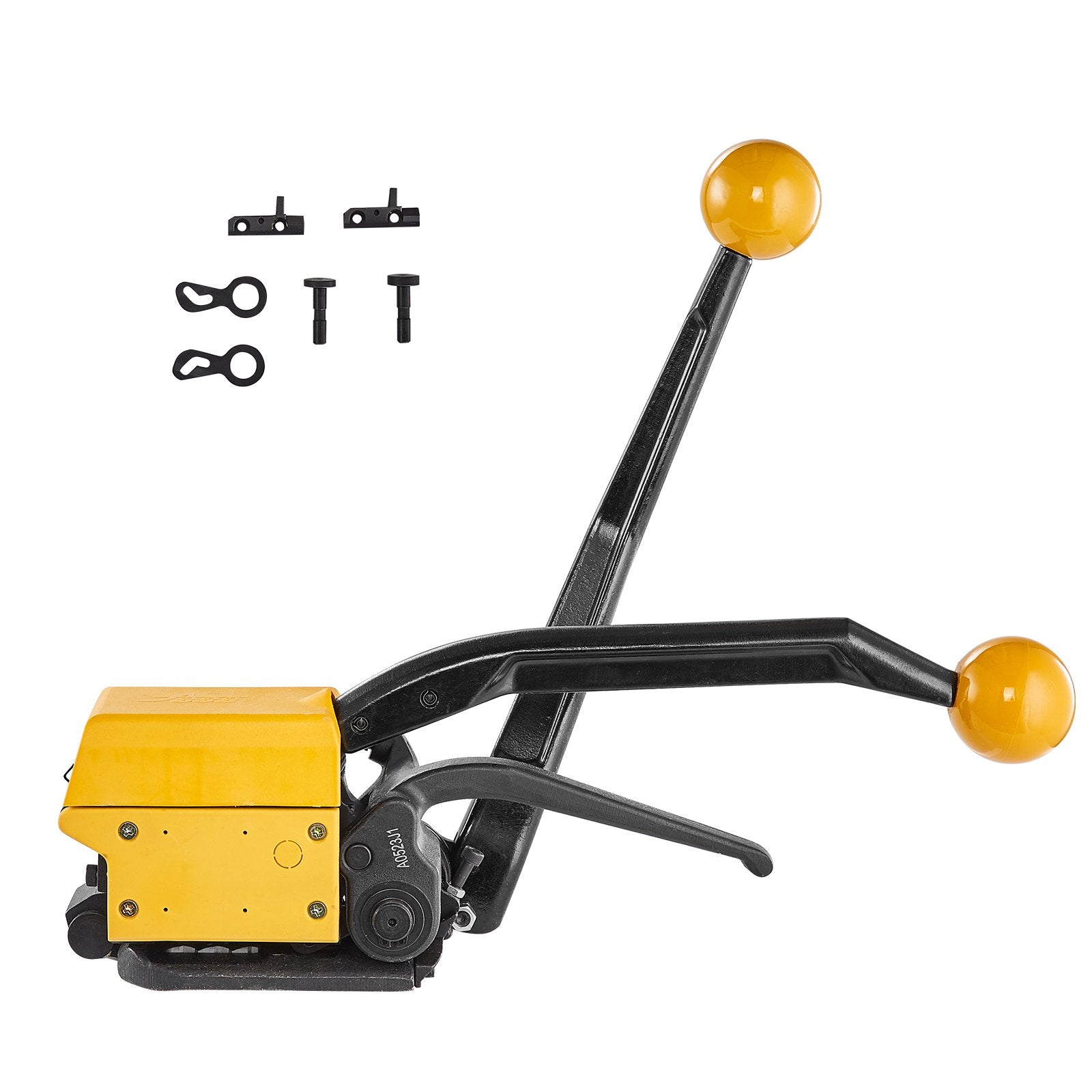 VEVOR Steel Strapping Tool for 13-19 mm Width, 3-in-1 Tensioner, Crimper, Cutter Manual Belt Packaging Banding Machine Packaging Metal Steel Strapping Banding Tool Machine for Stainless Steel Strap