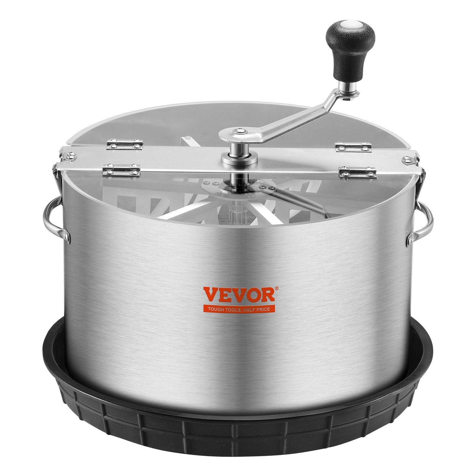 VEVOR Bud Leaf Trimmer, 39.5cm Stainless Steel Manual Bud Trimmer Machine, with Clear PET Cover for Visual Cutting, Hand Pruners Included, for Cutting Leaves, Buds, Flowers, Hydroponic Plants
