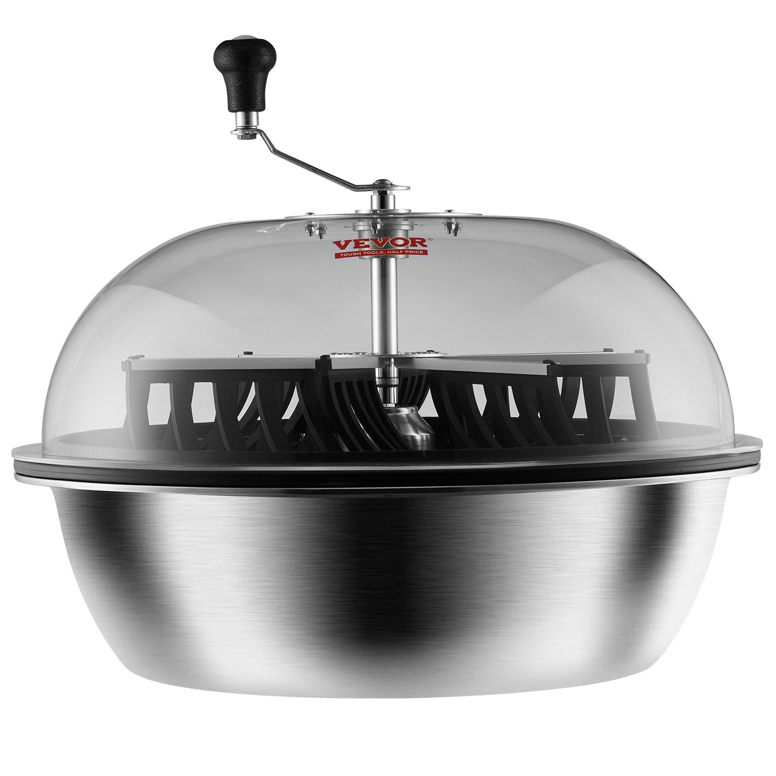 VEVOR Leaf Bowl Trimmer, 24'' Trimmer Bowl, Manual Bud Trimmer with Stainless-Steel Blades for Twisted Spin Cut, Clear Visibility Dome and Hand Pruner Included, for Cutting Leaves, Buds, Flowers