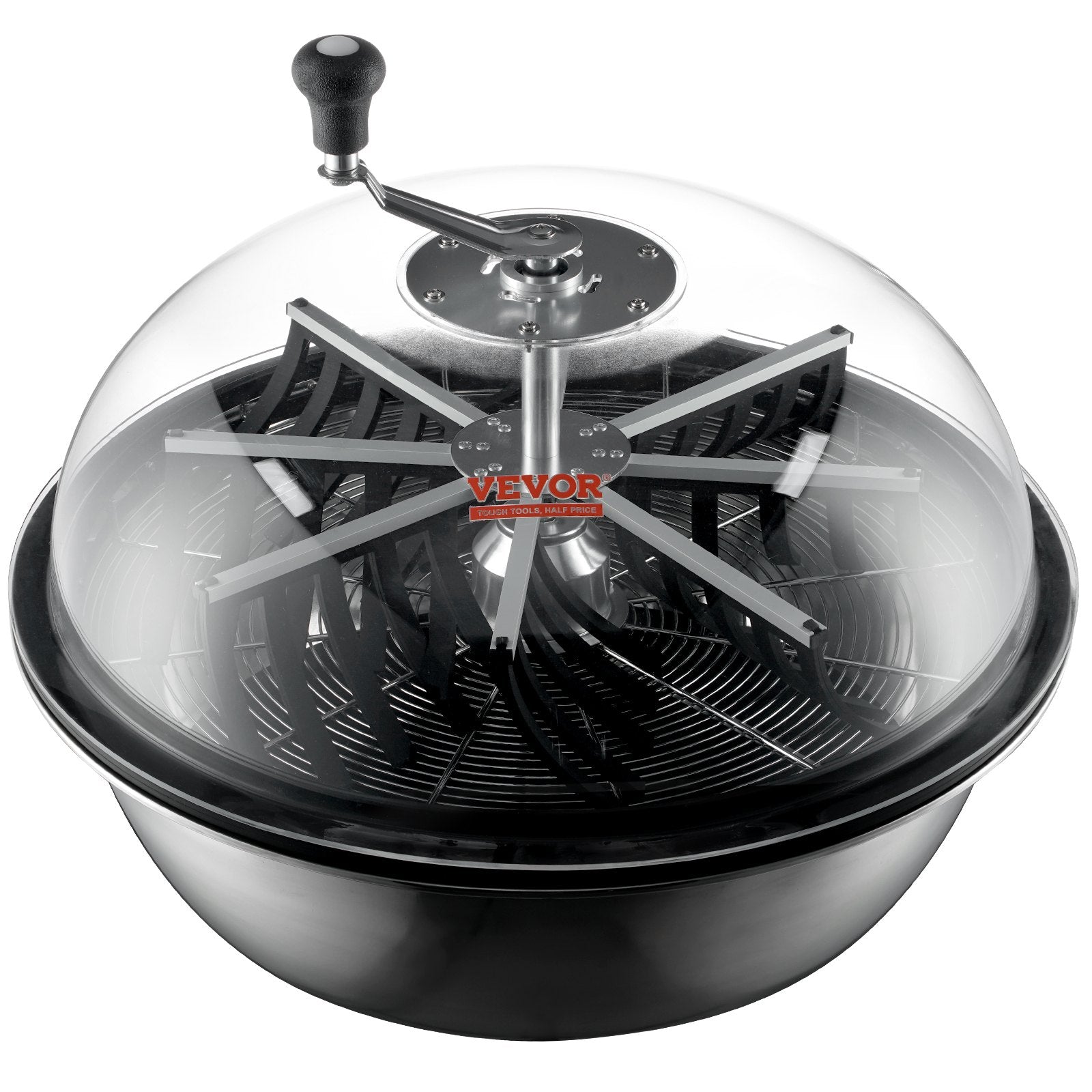 VEVOR Leaf Bowl Trimmer, 24'' Trimmer Bowl, Manual Bud Trimmer with Stainless-Steel Blades for Twisted Spin Cut, Clear Visibility Dome and Hand Pruner Included, for Cutting Leaves, Buds, Flowers