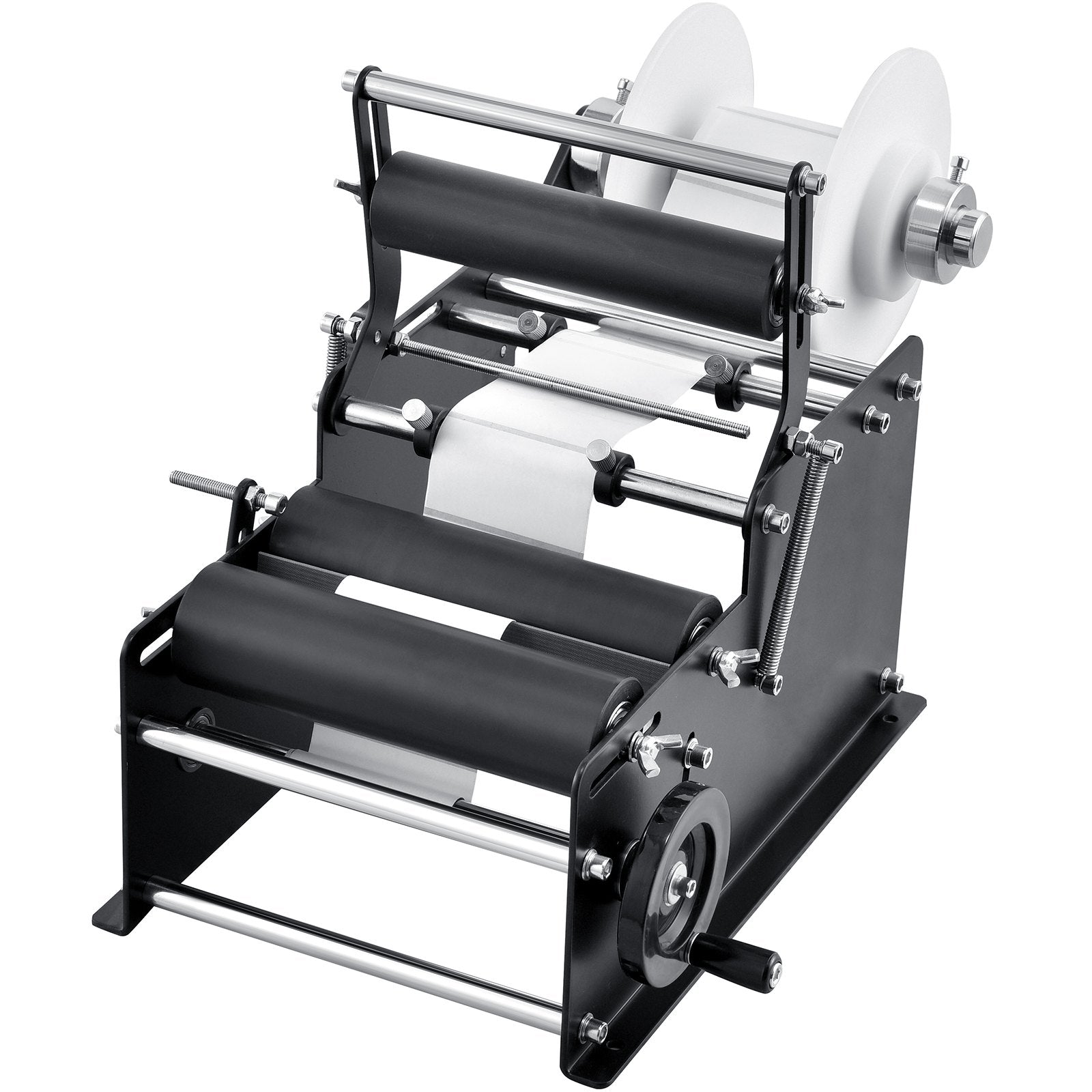 VEVOR Manual Round Labeling Machine, 15-20pcs/min, Bottle Label Applicator for Round Bottles, Adjustable Manual Round Bottle Labeler Suitable for Round Bottle Diameter 20-120 mm with Pressing Bar