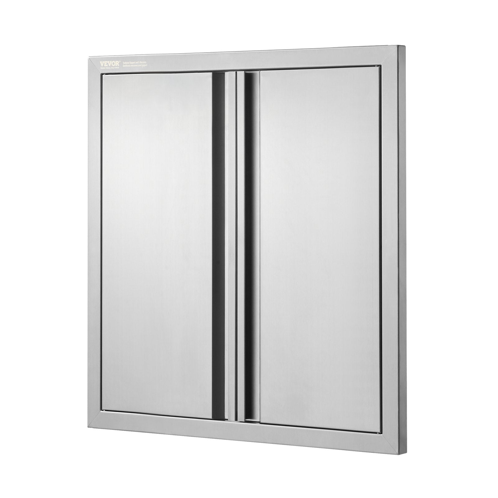 VEVOR BBQ Access Door, 610x610 mm Double Outdoor Kitchen Door, Stainless Steel Flush Mount Door, Wall Vertical Door with Recessed Handles , for BBQ Island, Grilling Station, Outside Cabinet