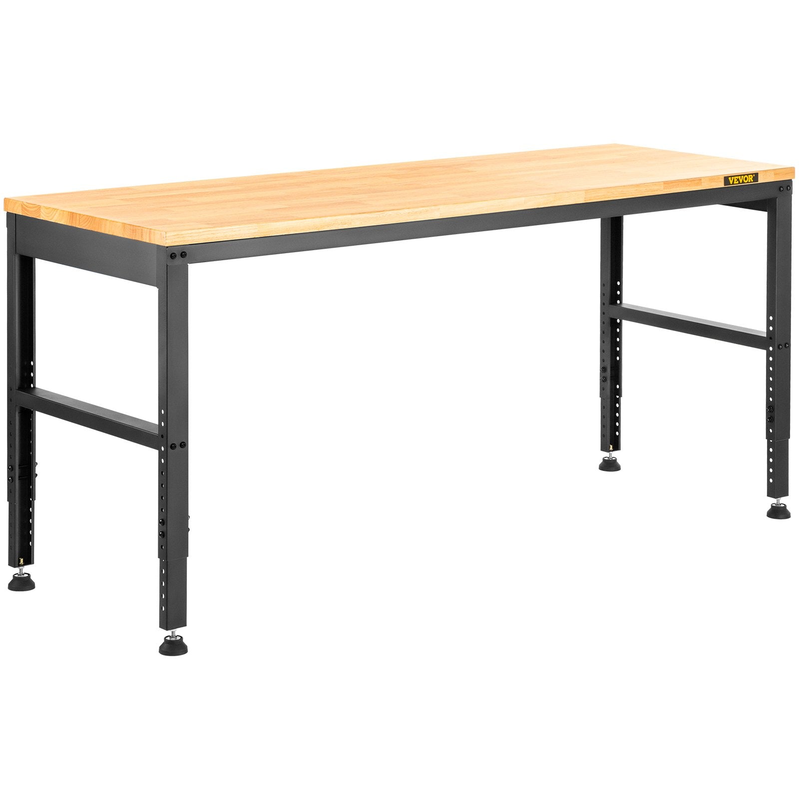 VEVOR Adjustable Height Workbench 1549 x 508 mm Work Bench Table Power Outlets