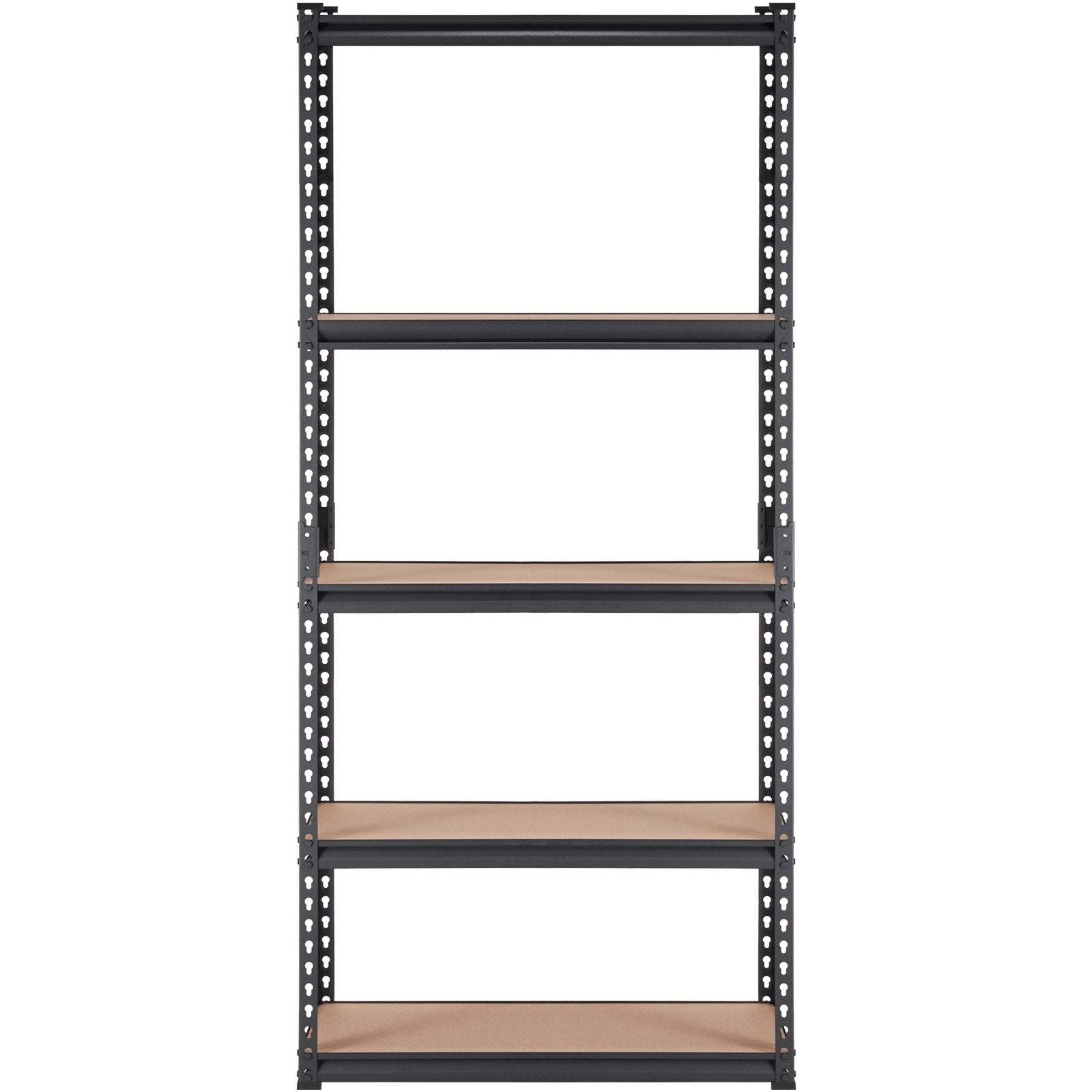 VEVOR Storage Shelving Unit, 5-Tier Adjustable, 907 kg Capacity, Heavy Duty Garage Shelves Metal Organizer Utility Rack, Black, 90L x 45W x 183H cm for Kitchen Pantry Basement Bathroom Laundry Closet