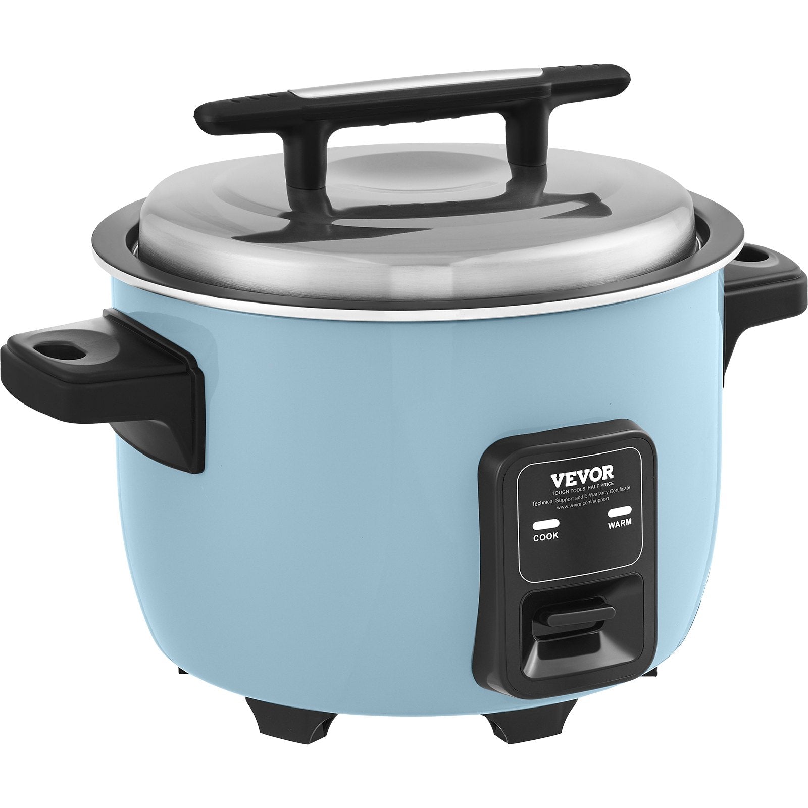 VEVOR Commercial Rice Cooker, 60-Cup Rice Cooker, 13 Liter Large Rice Cooker and Warmer with Nonstick Inner Pot, Fast Cooking and 24-Hour Keep Warm, with Rice Cup and Paddle, for Restaurant