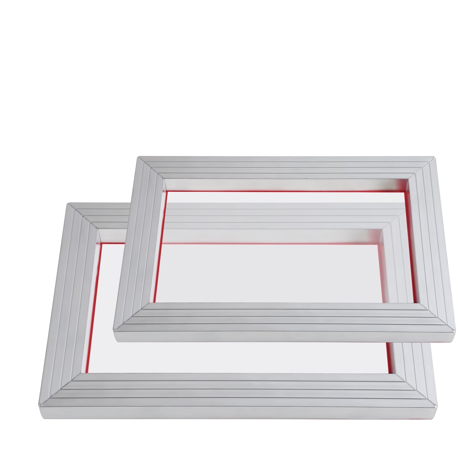VEVOR Screen Printing Kit, 2 Pieces Aluminum Silk Screen Printing Frames20.3 x 25.4/25.4 x 35.6cm 110 Count Mesh, 2 Tapes and Screen Printing Squeegees and Transparency Films for T-shirts DIY