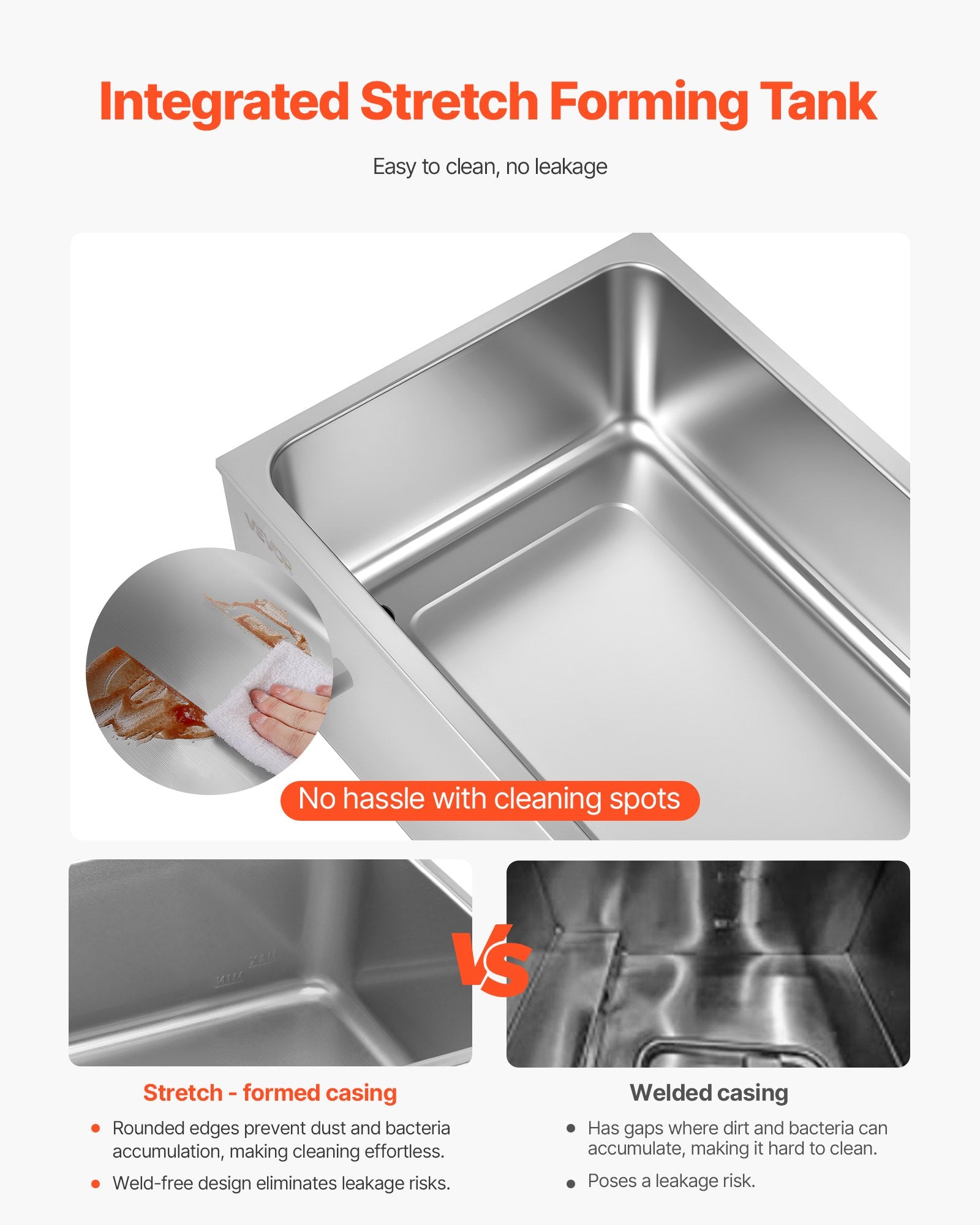 VEVOR Commercial Food Warmer, 2-Pan Electric Steam Table, 1200W Professional Countertop Stainless Steel Buffet Bain Marie with 30-85°C Temp Control for Catering, Buffet, Parties, Restaurants