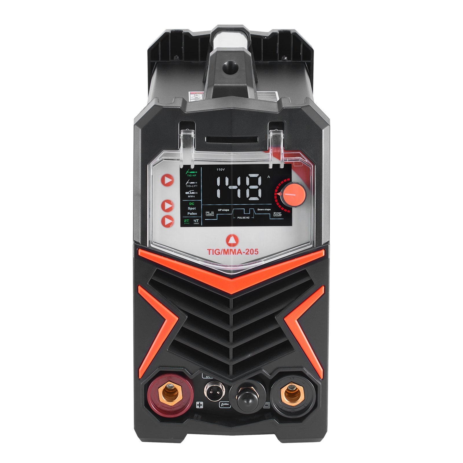 VEVOR TIG Welder, 205A 3-In-1 Welding Machine Large LED Display - DC TIG/DC Pulse TIG/MMA Stick , Electric Welder with IGBT Inverter High-Frequency Start