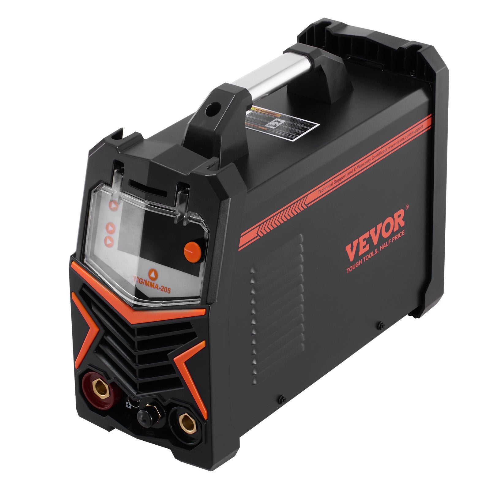 VEVOR TIG Welder, 205A 3-In-1 Welding Machine Large LED Display - DC TIG/DC Pulse TIG/MMA Stick , Electric Welder with IGBT Inverter High-Frequency Start